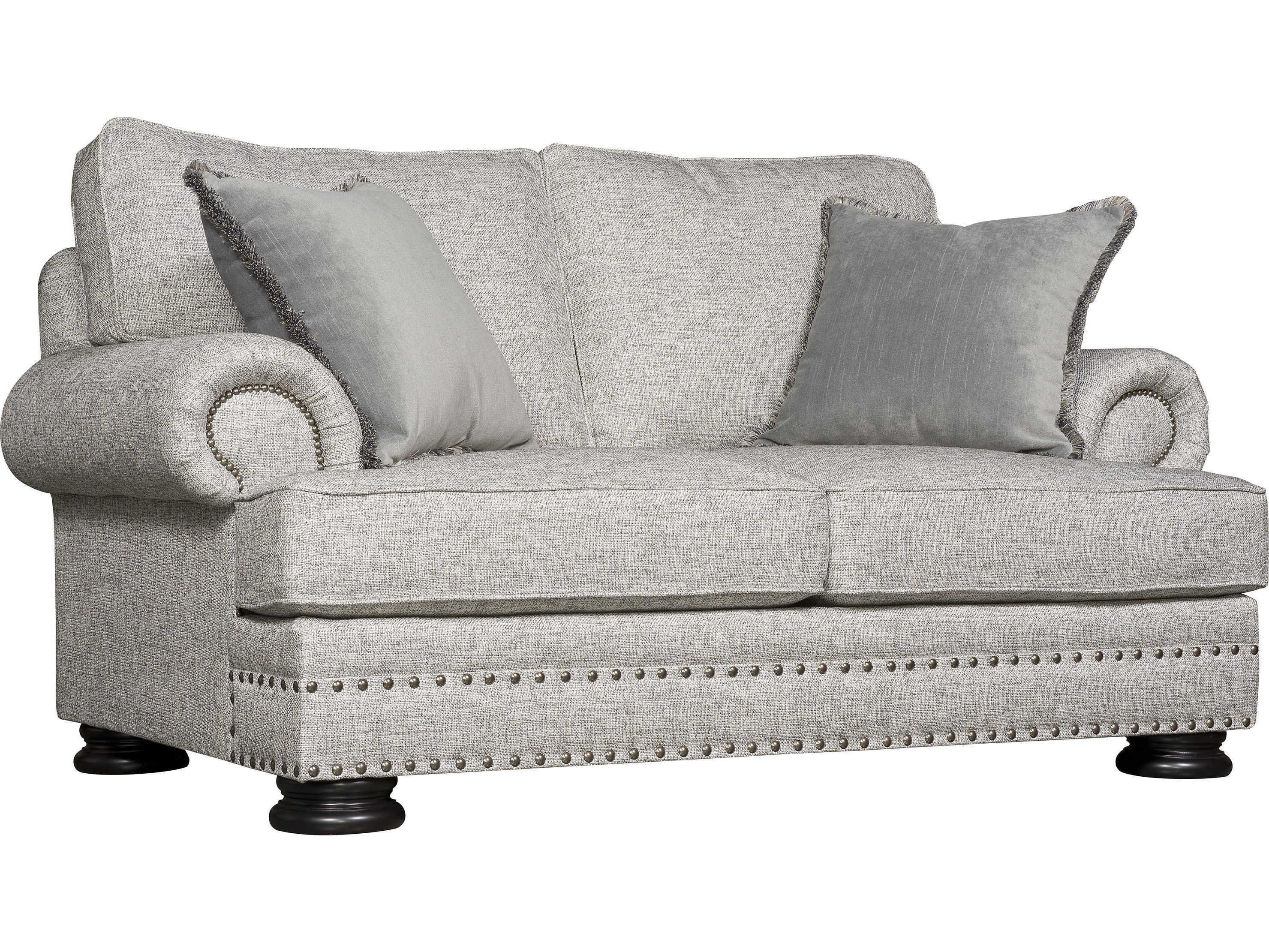 Bernhardt Foster Mocha Gray Upholstered Loveseat
