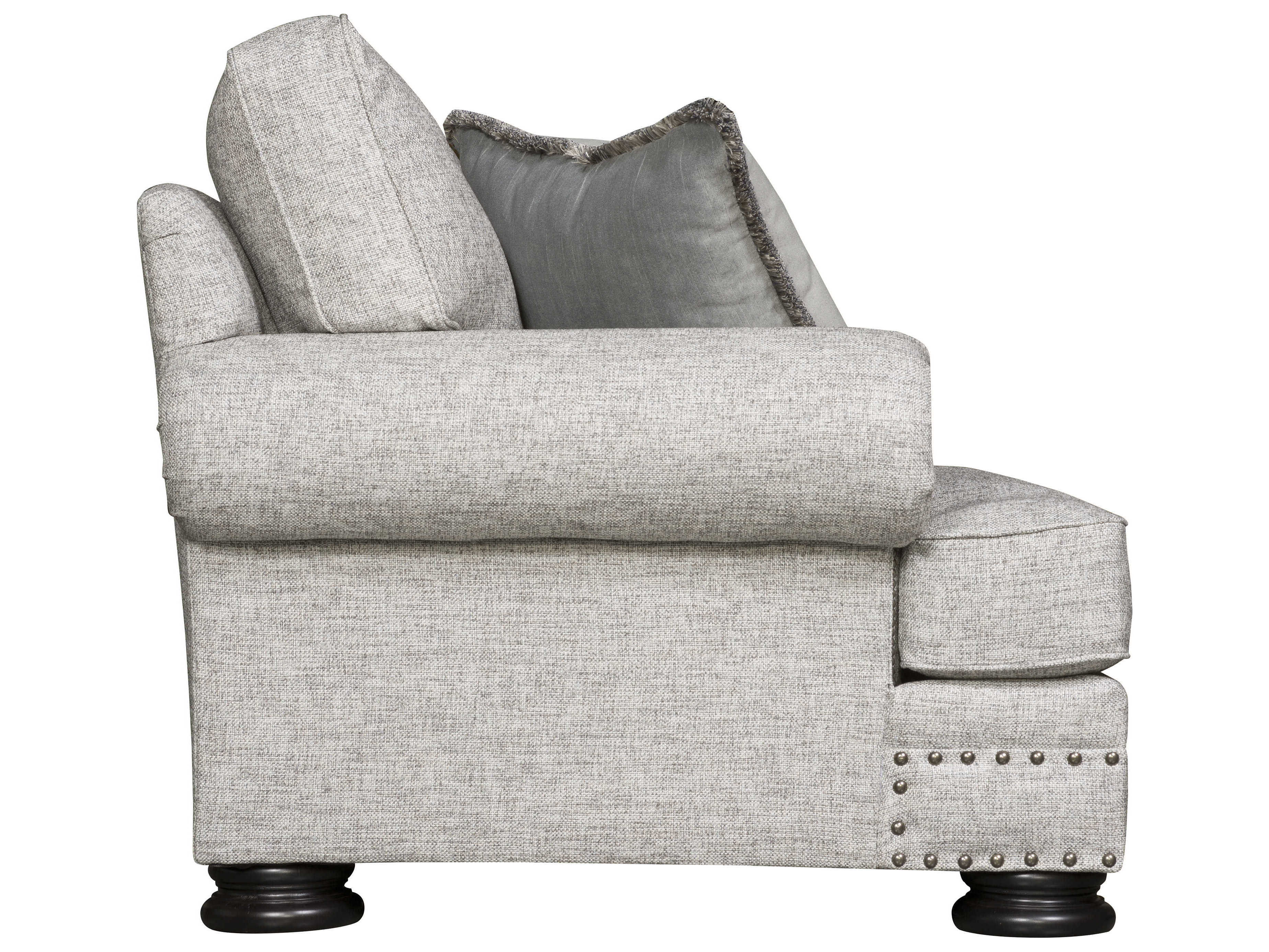 Bernhardt Foster Mocha Gray Upholstered Loveseat