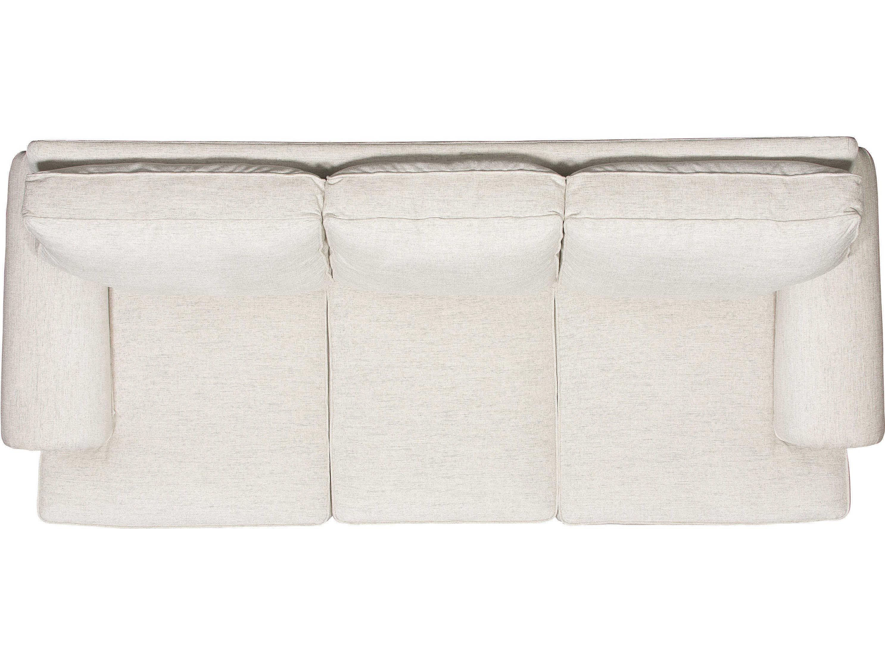 Bernhardt Foster Mocha White Upholstered Sofa