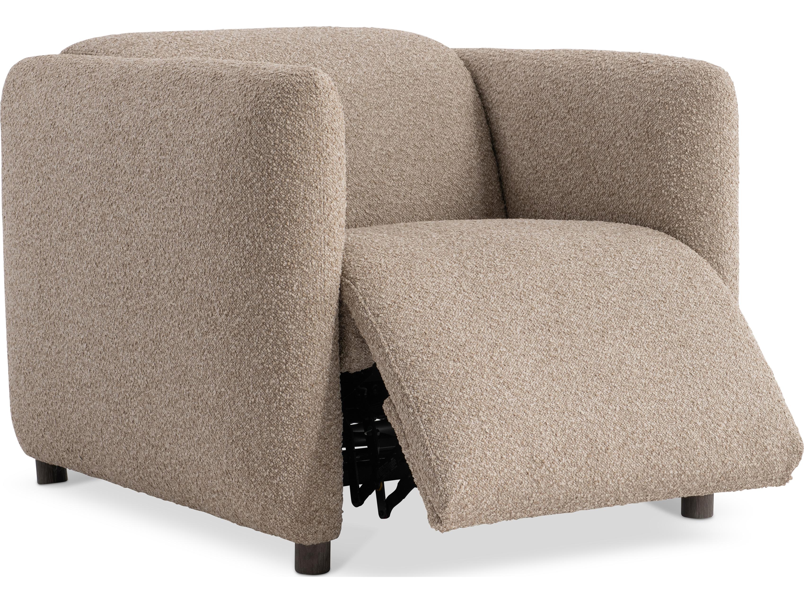 Bernhardt Luc Brown Upholstered Recliner