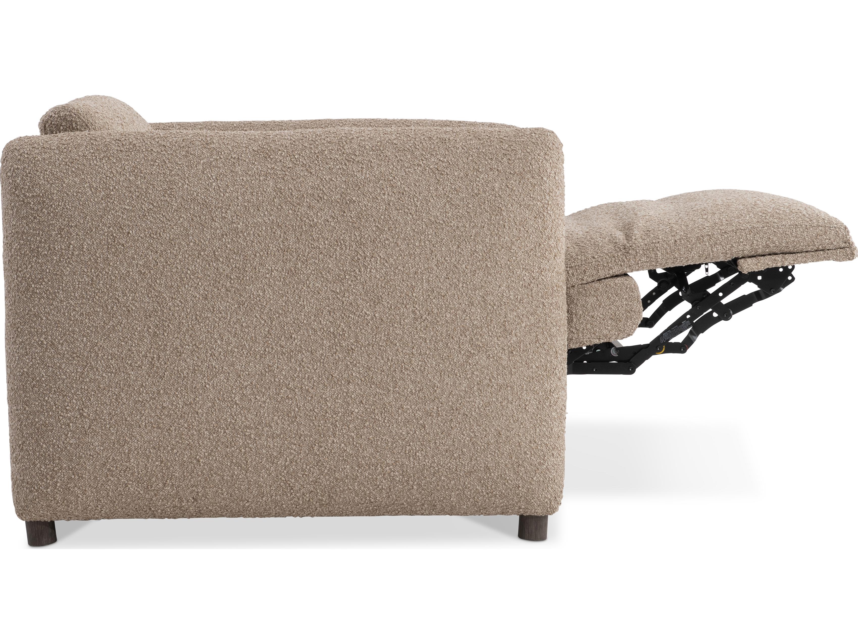 Bernhardt Luc Brown Upholstered Recliner