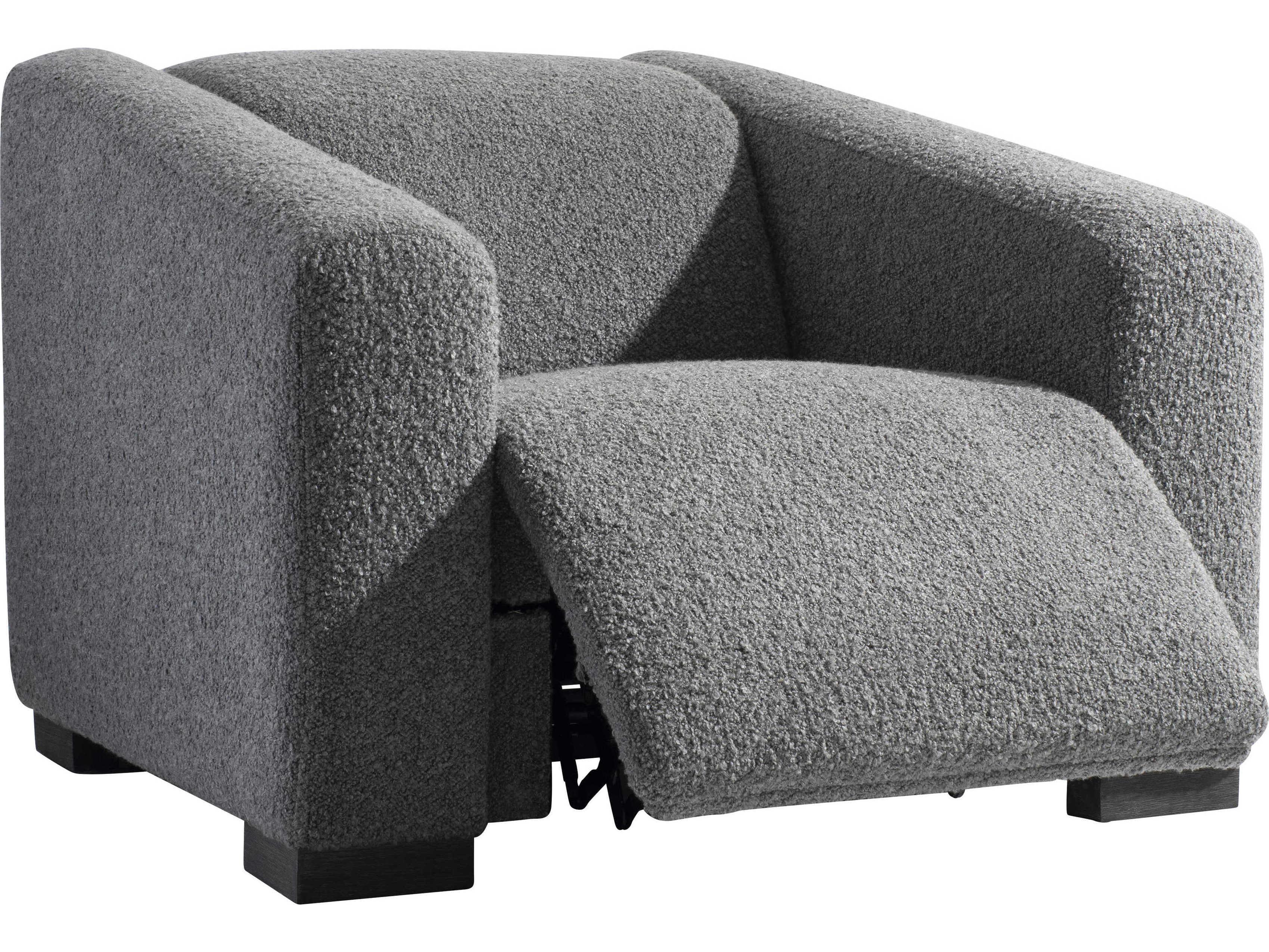 Bernhardt Siena Smoked Truffle Fabric Power Motion Recliner