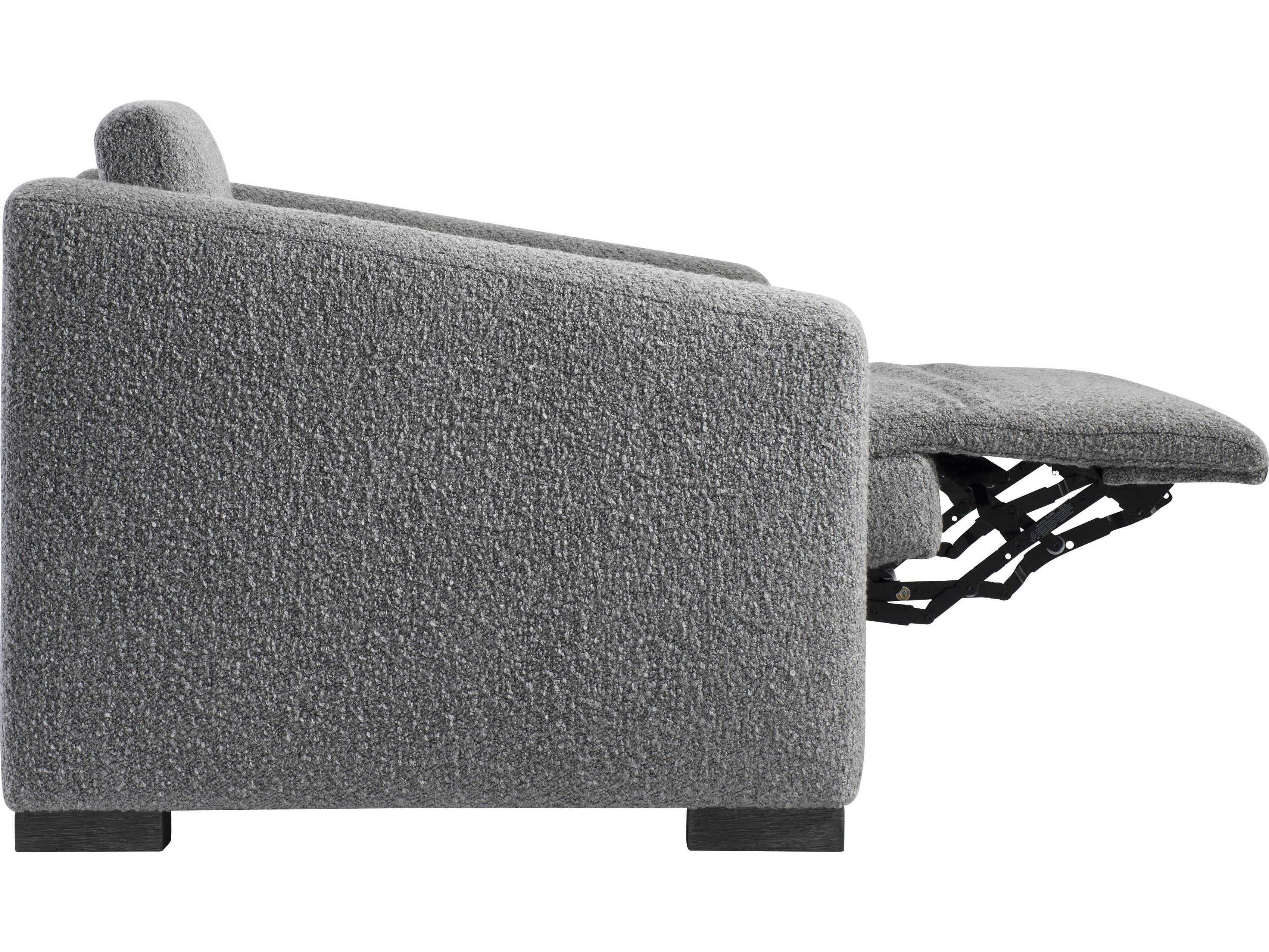 Bernhardt Siena Smoked Truffle Fabric Power Motion Recliner