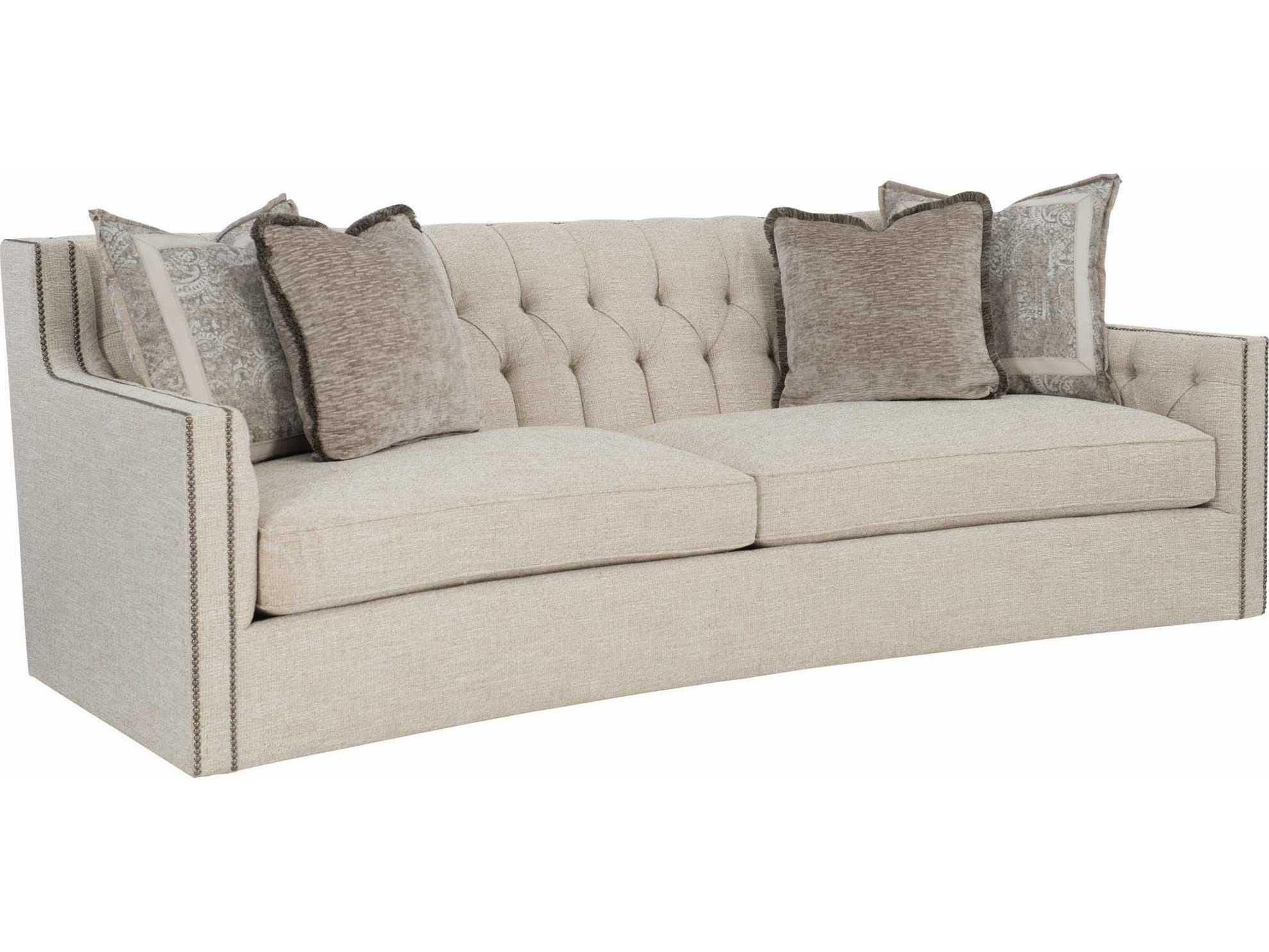 Bernhardt Candace Tufted Beige Upholstered Sofa