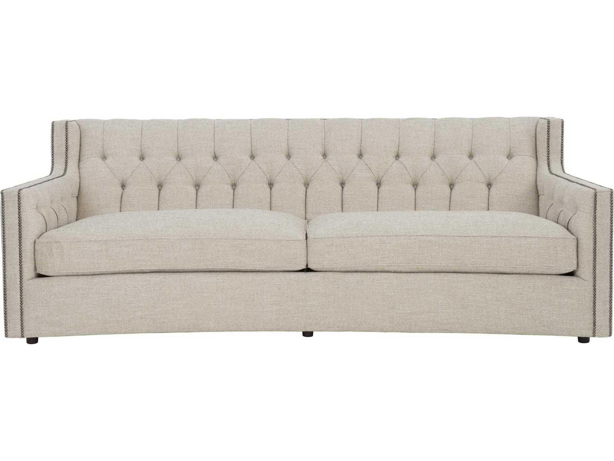 Bernhardt Candace Tufted Beige Upholstered Sofa