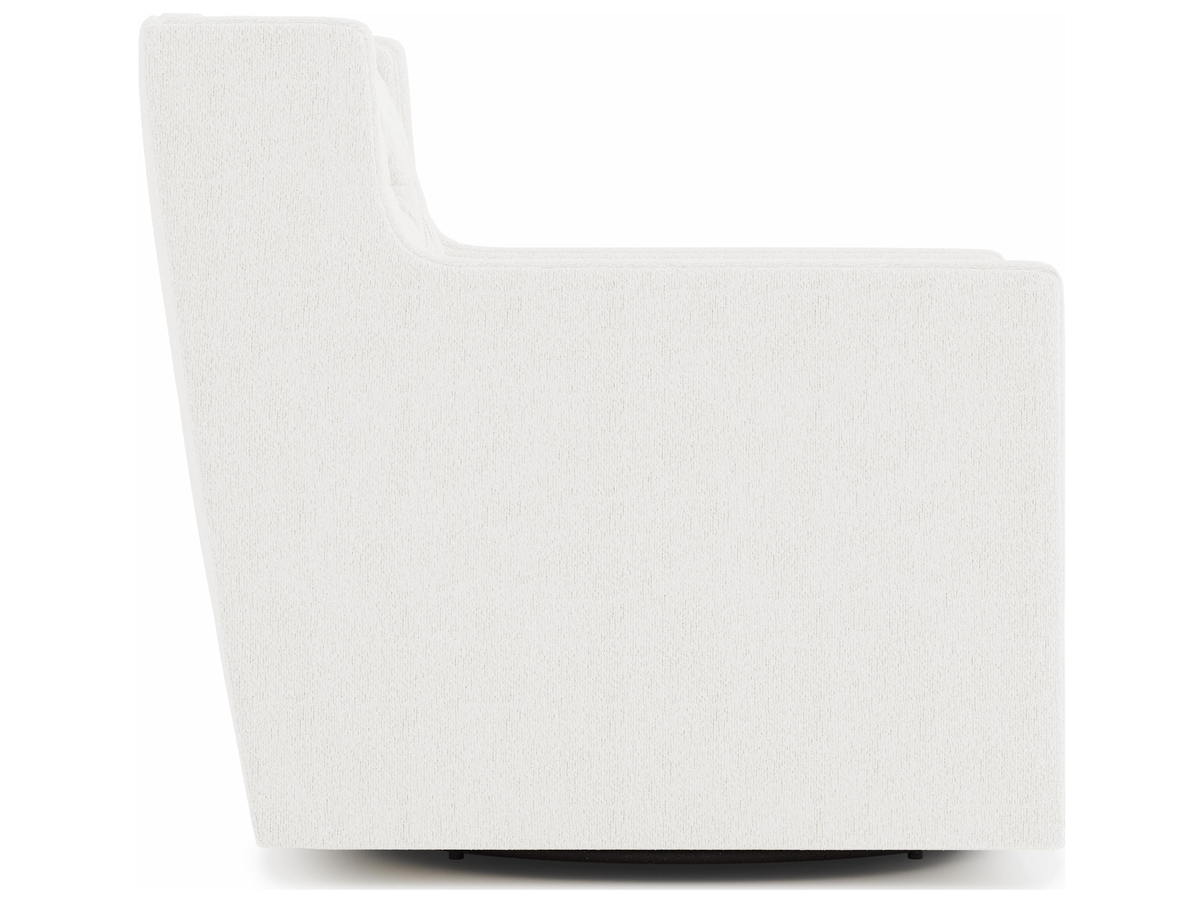 Bernhardt Candace Swivel White Accent Chair