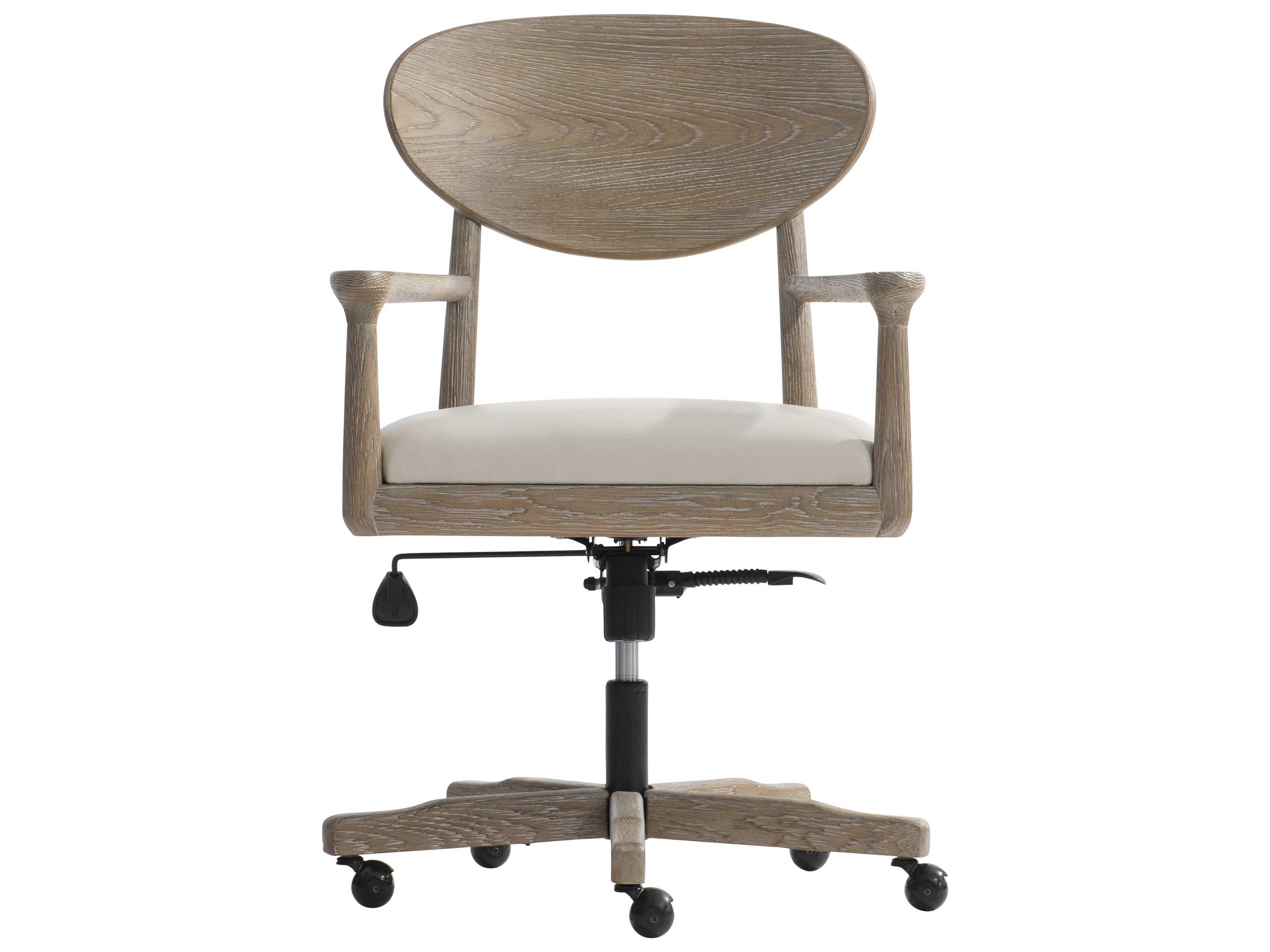 Bernhardt Aventura Brown Upholstered Swivel Computer Office Chair