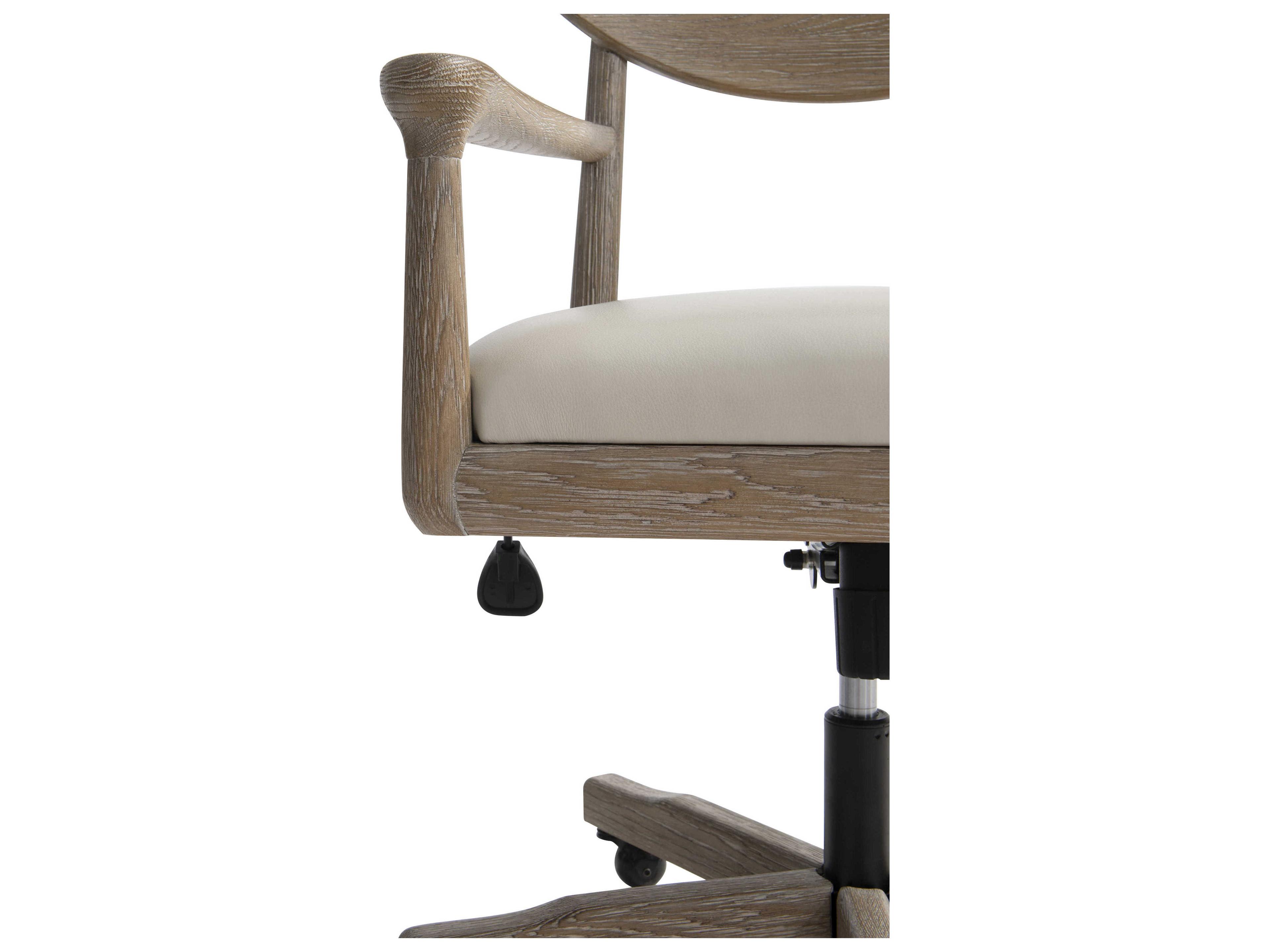 Bernhardt Aventura Brown Upholstered Swivel Computer Office Chair