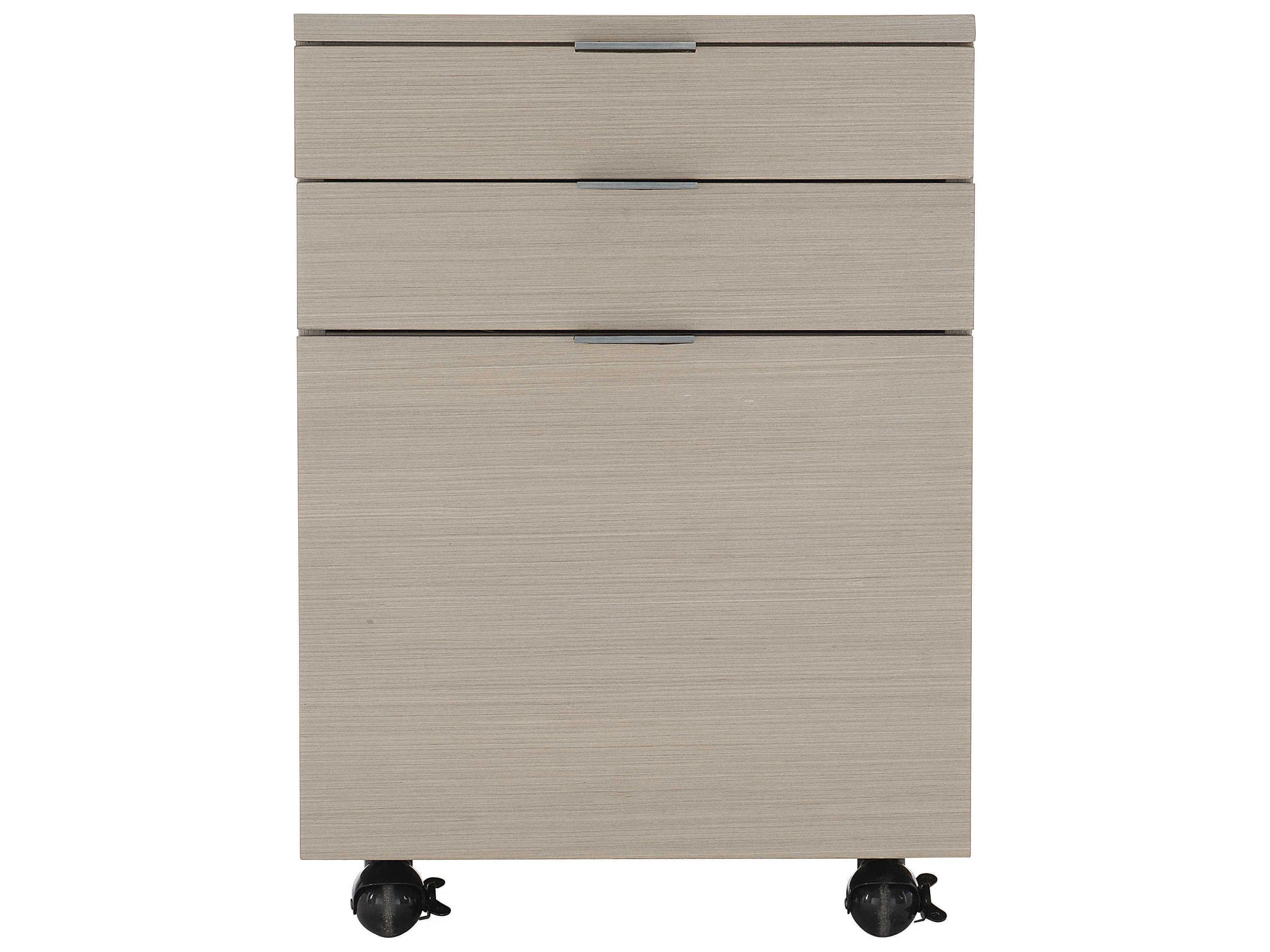 Bernhardt Axiom Linear Gray Brushed Silver File Cabinet