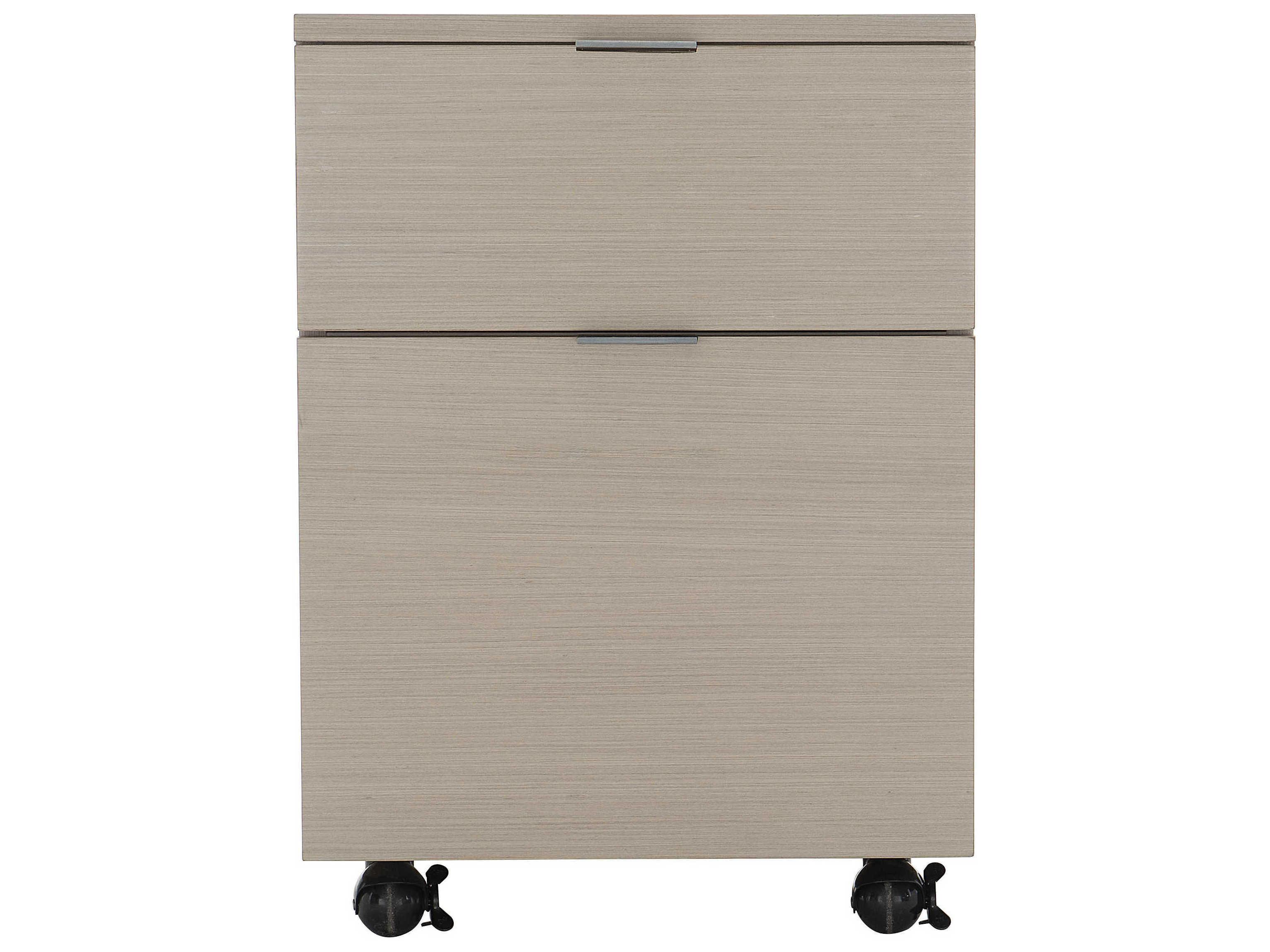 Bernhardt Axiom Linear Gray Brushed Silver File Cabinet