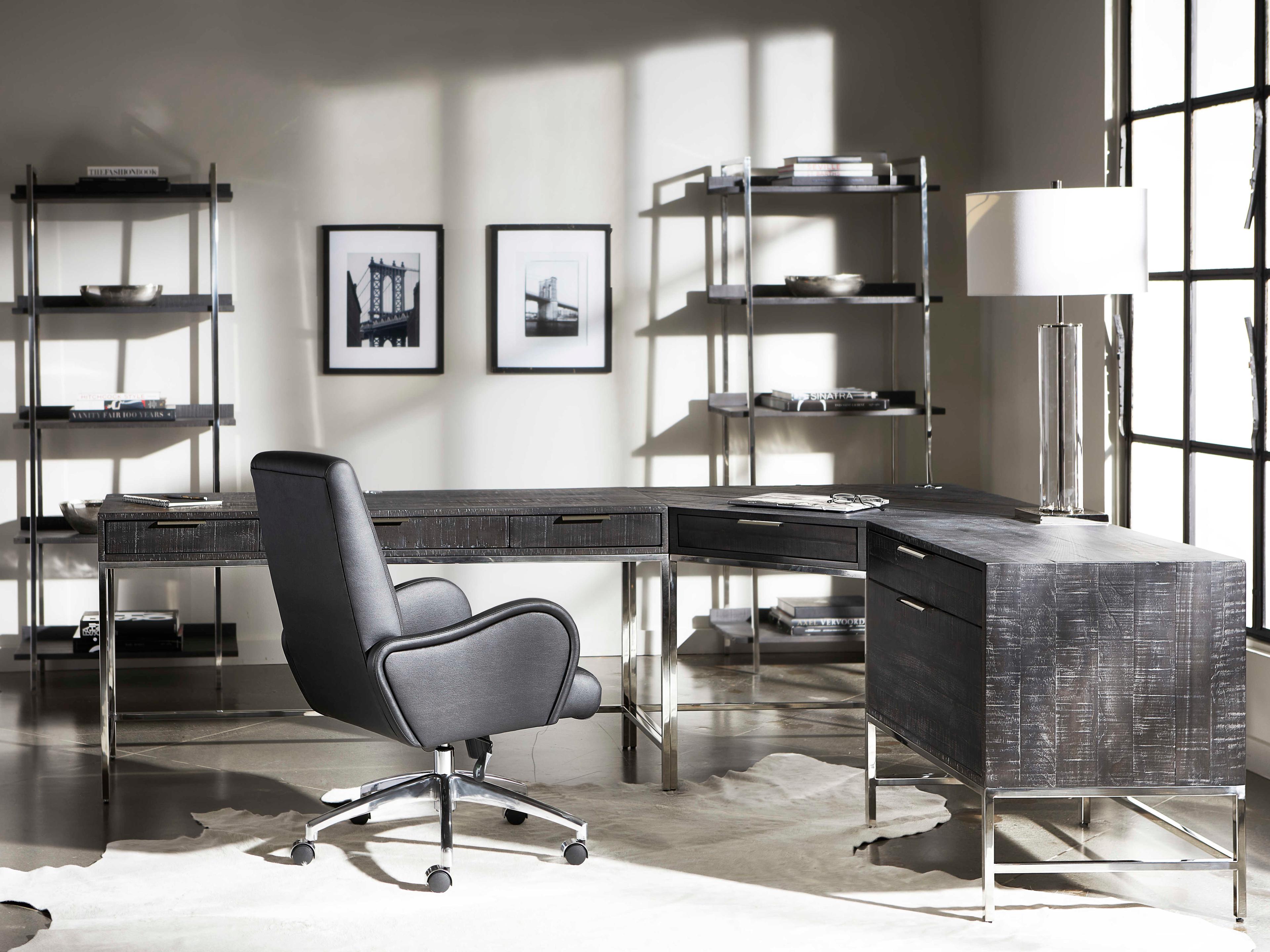 Bernhardt Logan Square Cinder Gray Mist File Cabinet