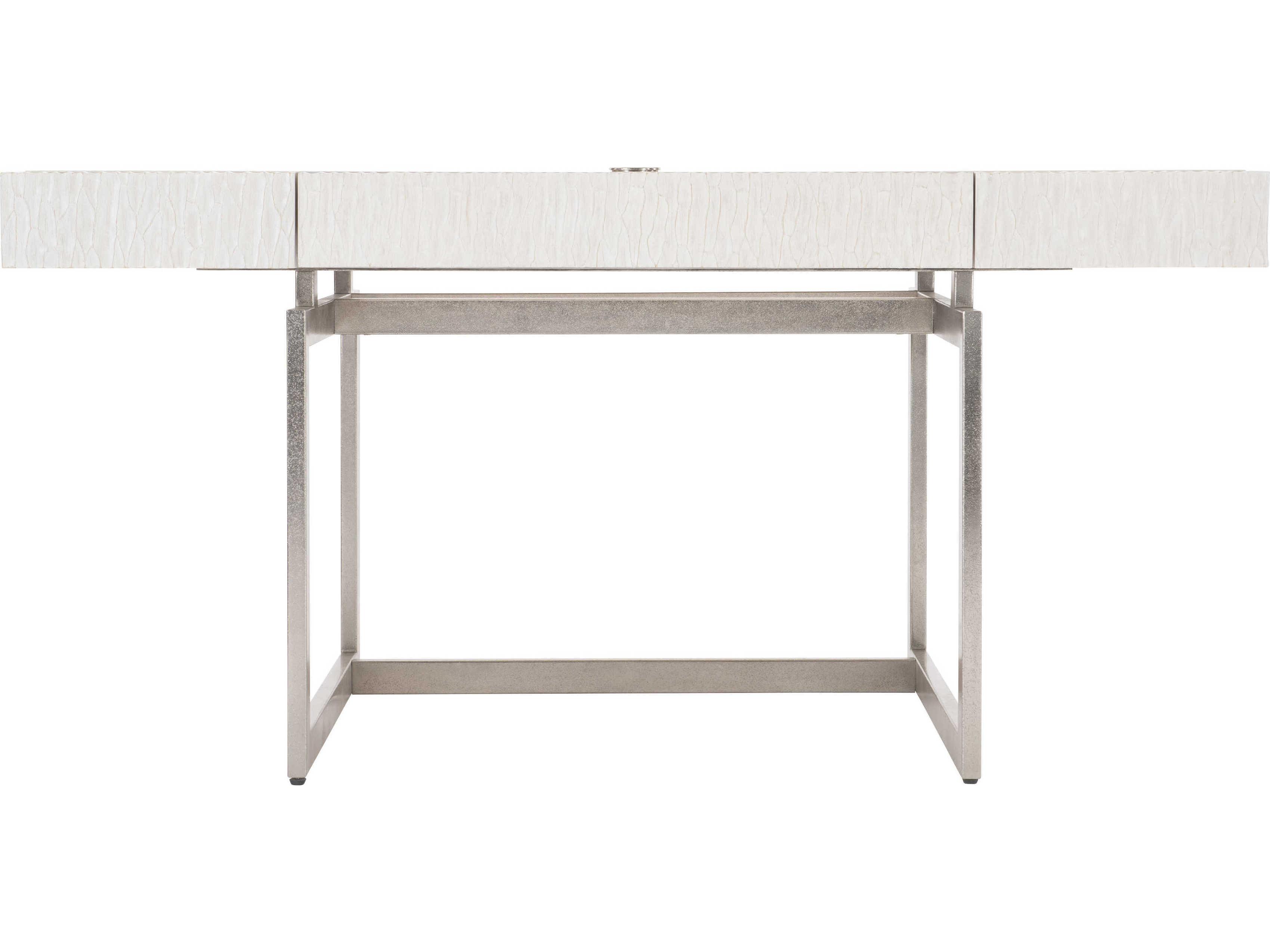 Bernhardt Solaria Alesio Weathered Bone White Rubberwood Writing Desk