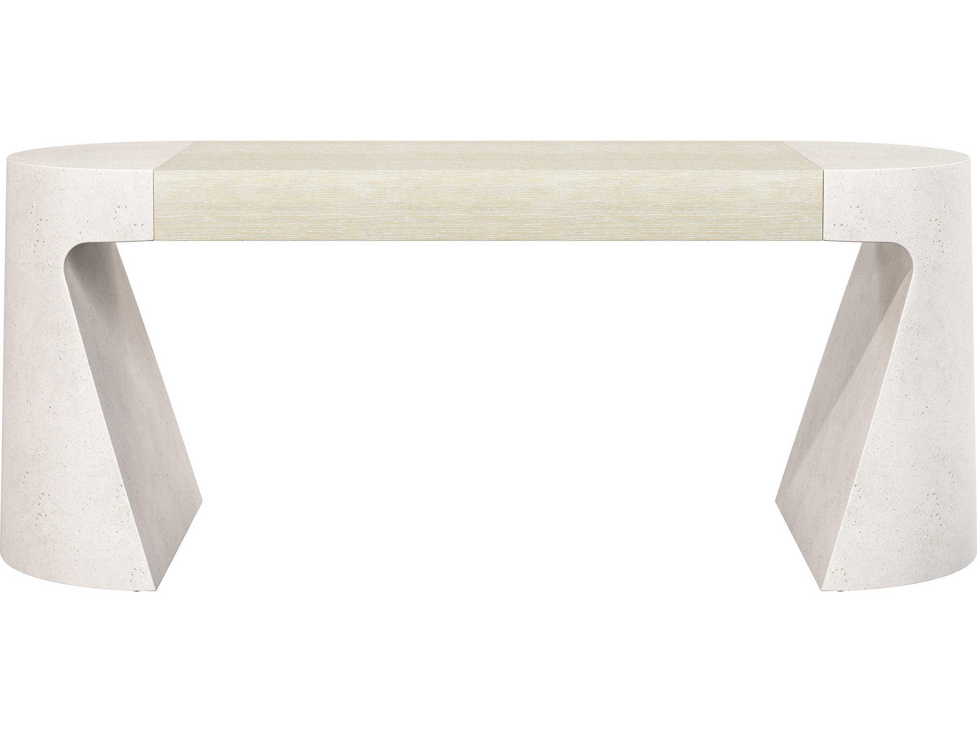 Bernhardt Prado Buff Concrete Tawny White Computer Desk