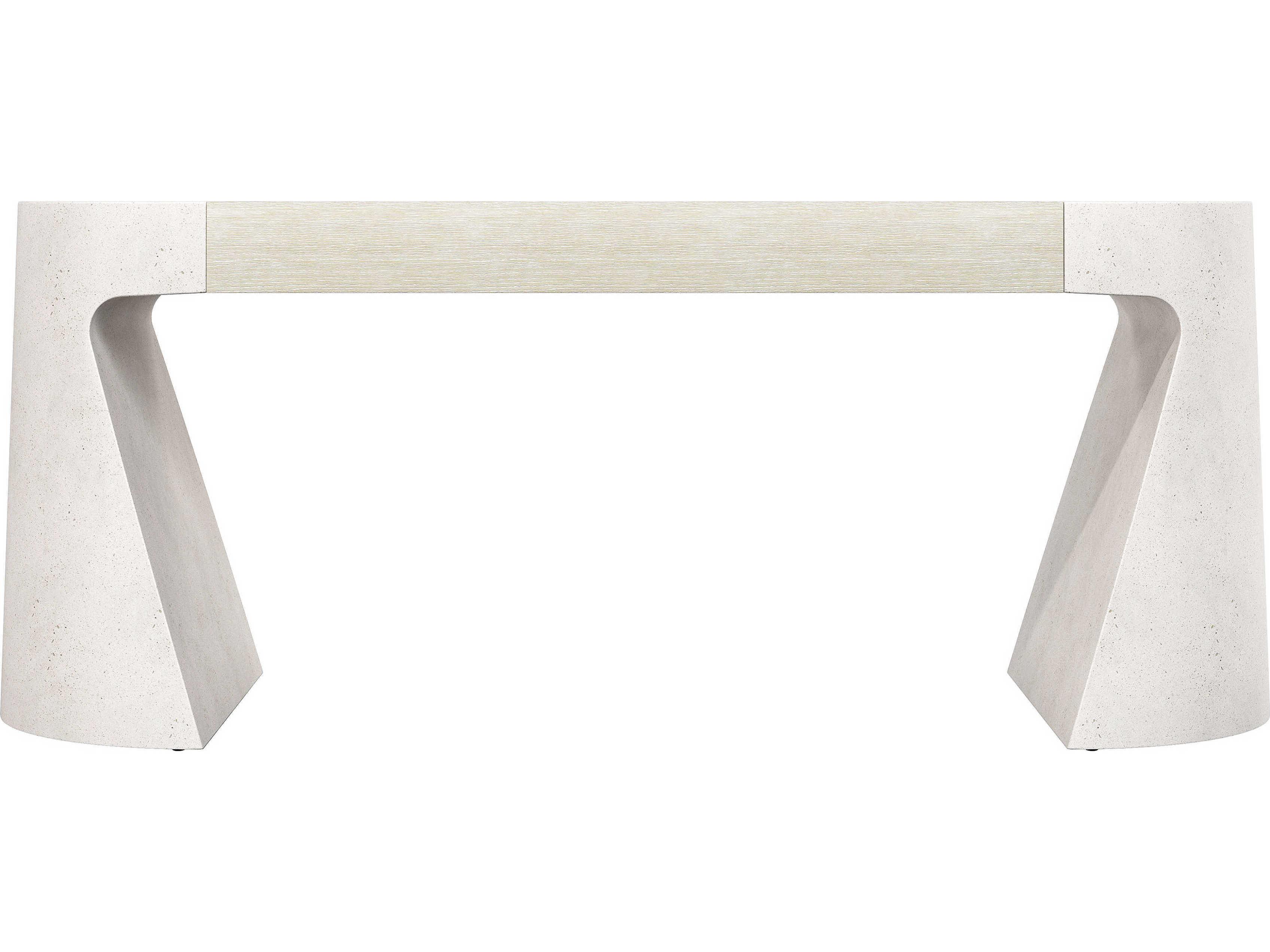 Bernhardt Prado Buff Concrete Tawny White Computer Desk