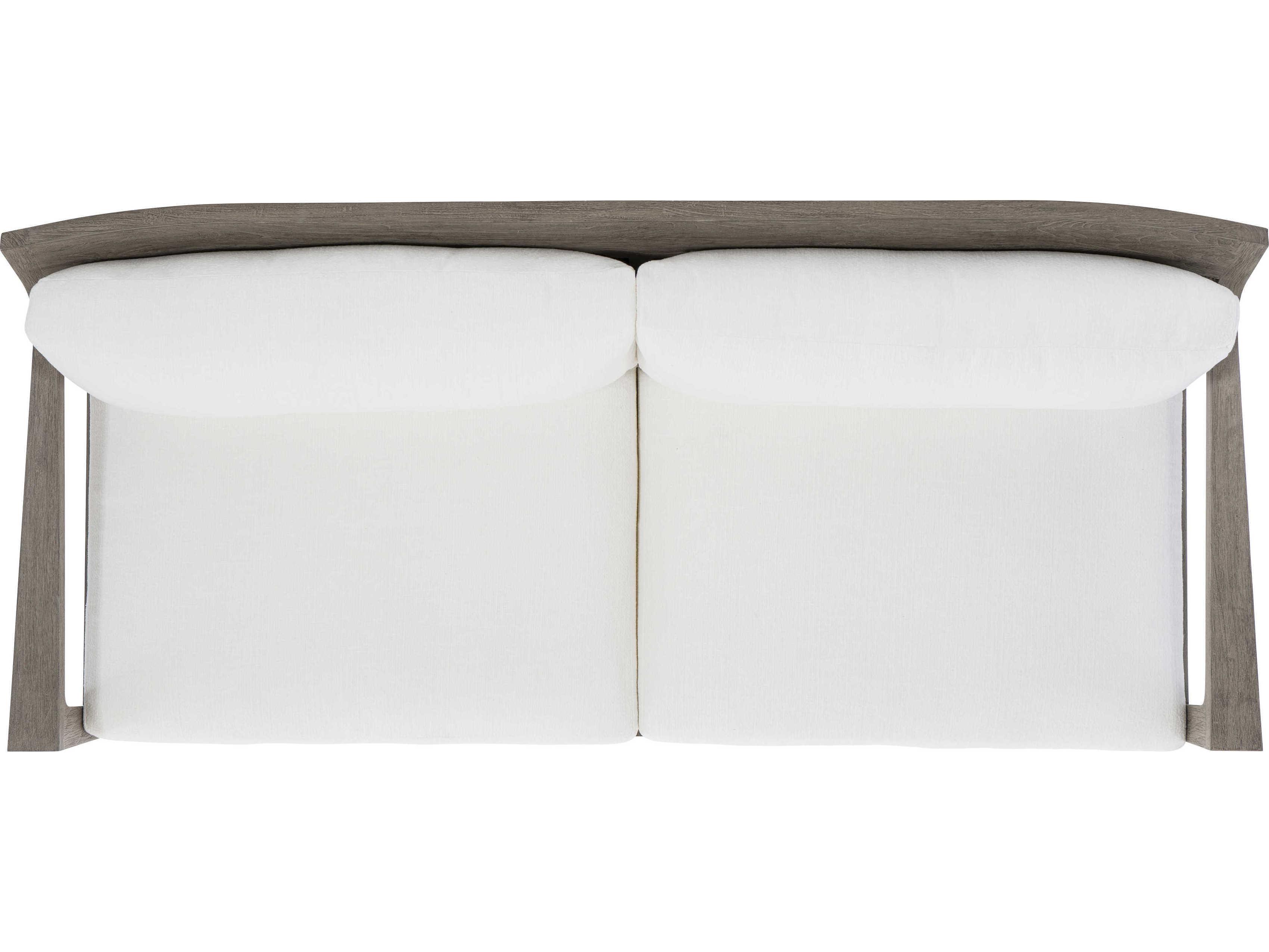 Bernhardt Exteriors Teak Weathered Teak Ibiza Sofa with Cushion