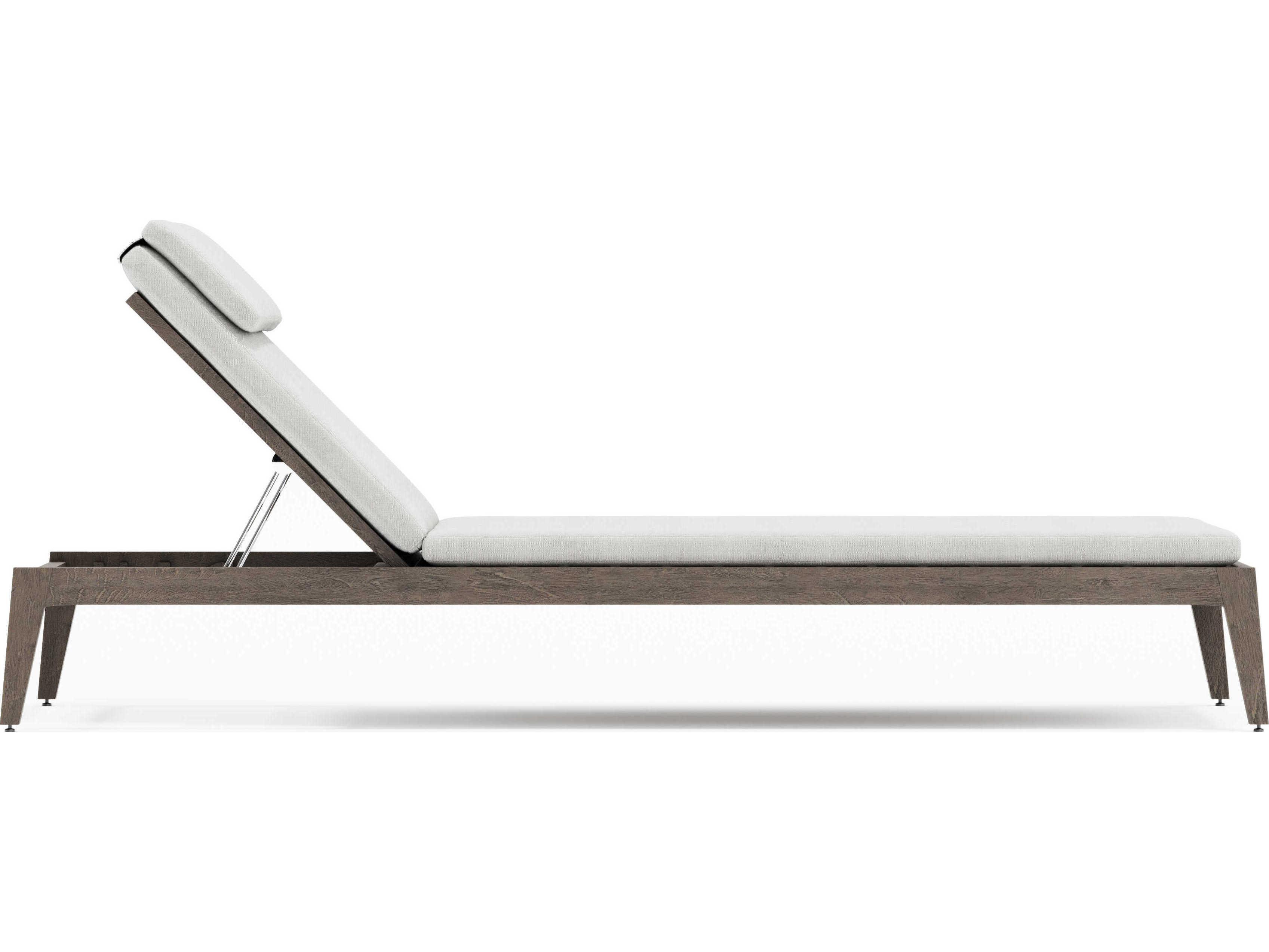 Bernhardt Exteriors Ibiza Teak Cushion Outdoor Chaise Lounge