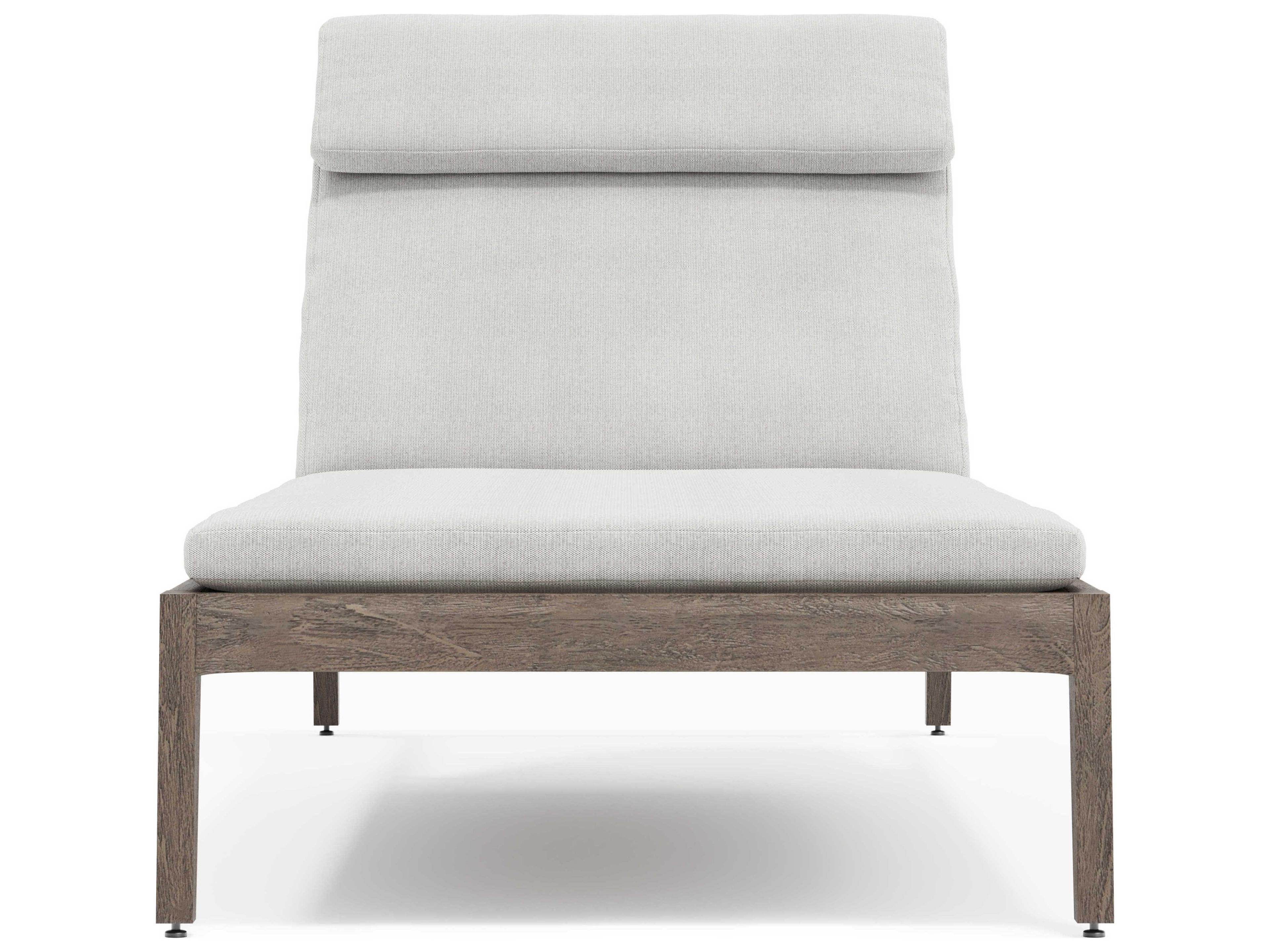 Bernhardt Exteriors Ibiza Teak Cushion Outdoor Chaise Lounge