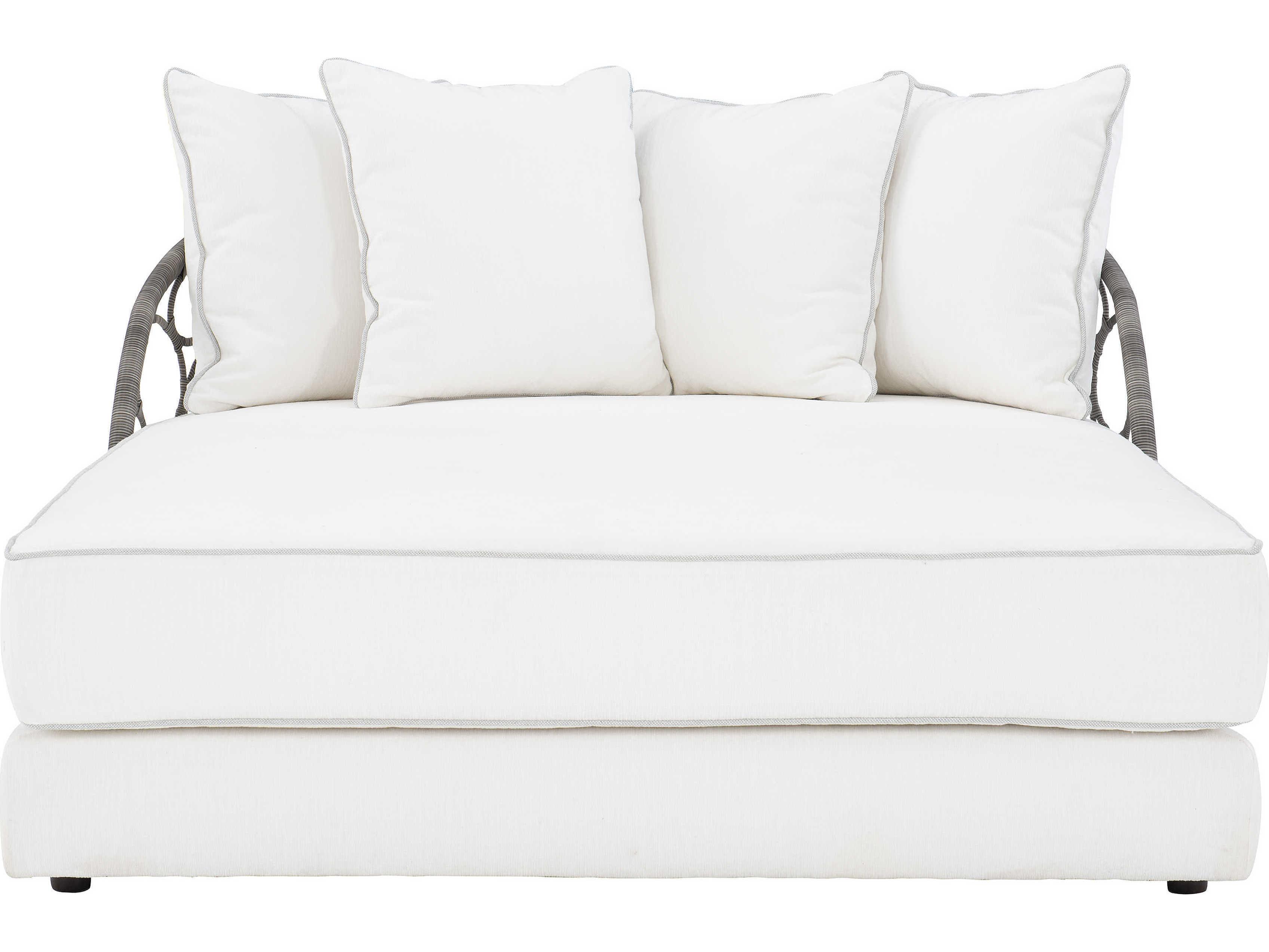 Bernhardt Exteriors Gray Flannel Lounge Bed with Cushion