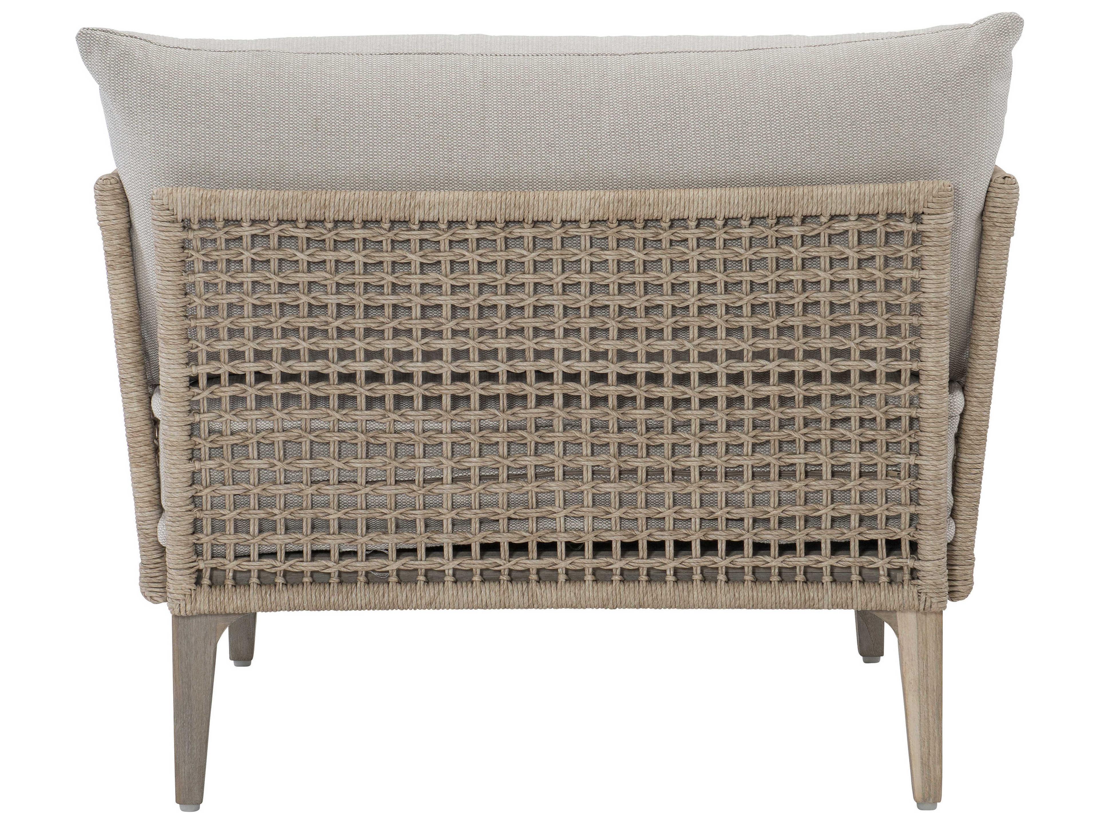 Bernhardt Exteriors Hazelnut / Sun Washed Catalonia Outdoor Patio Lounge Chair with Cushion