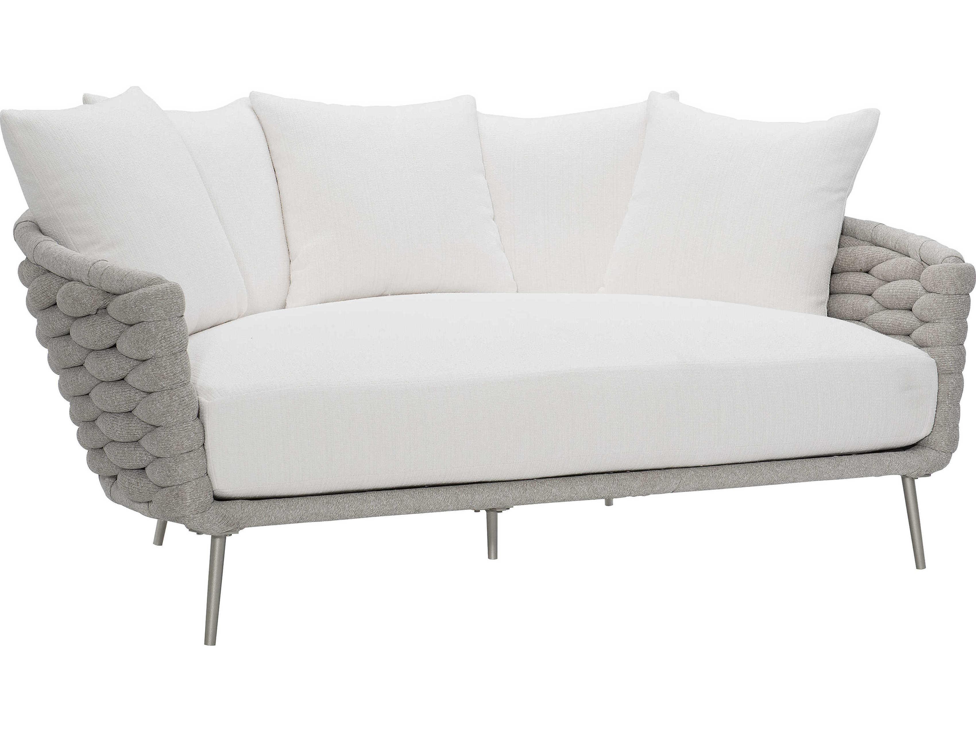 Bernhardt Exteriors Nordic Grey / Oyster Wailea Sofa with Cushion