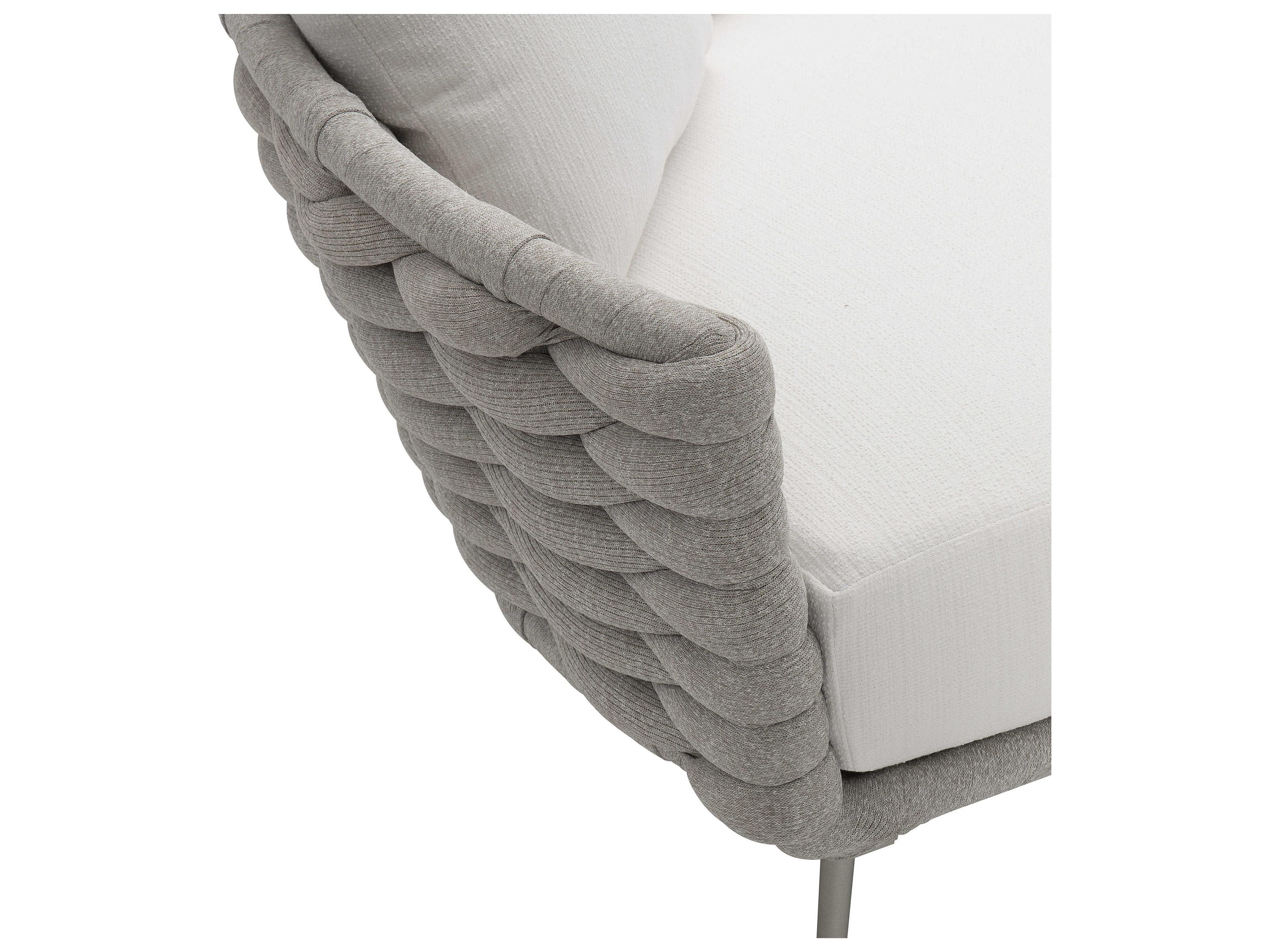 Bernhardt Exteriors Nordic Grey / Oyster Wailea Sofa with Cushion