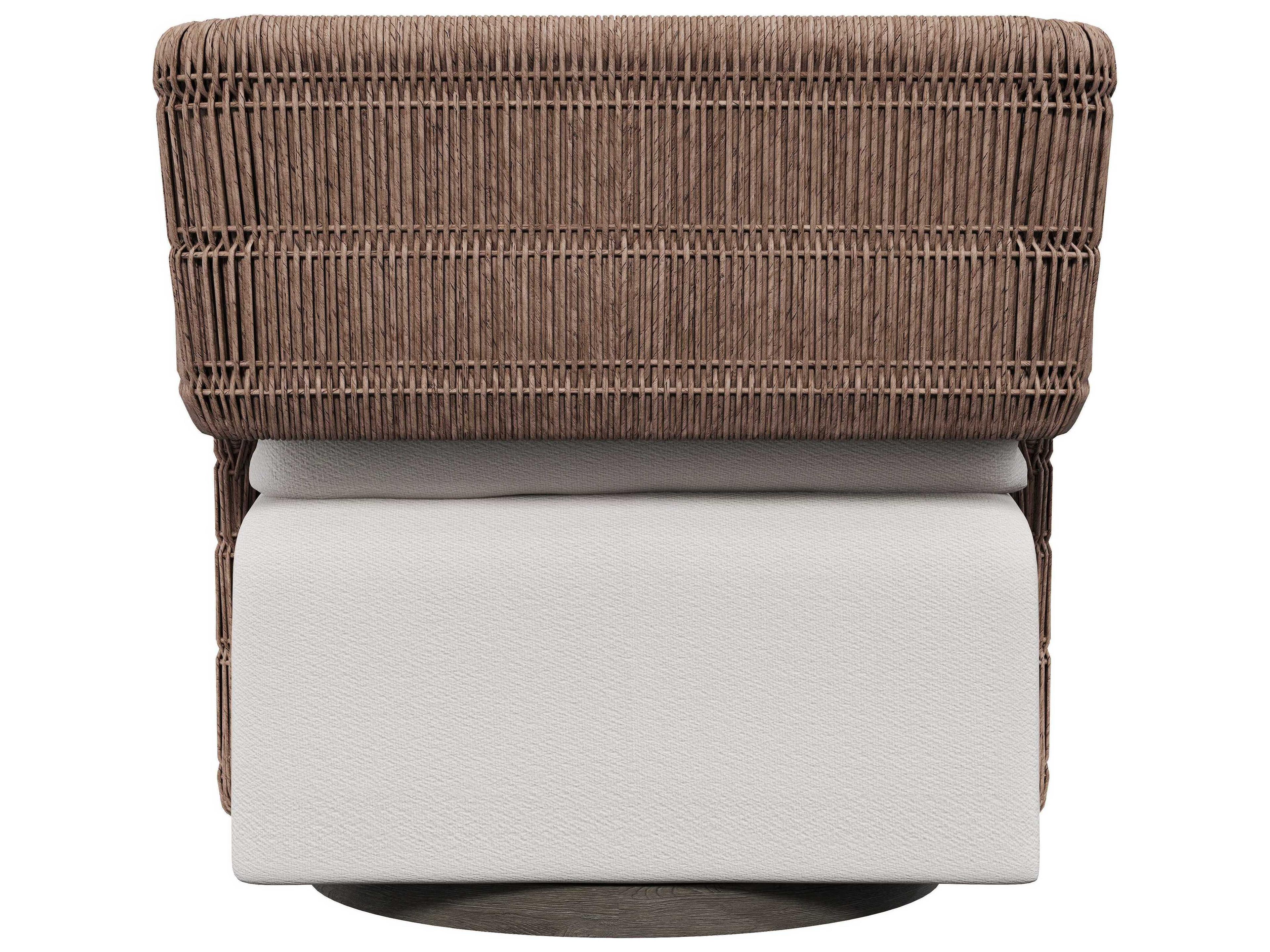 Bernhardt Exteriors Maldives White/Cream Cast Aluminum Cushion Lounge Chair