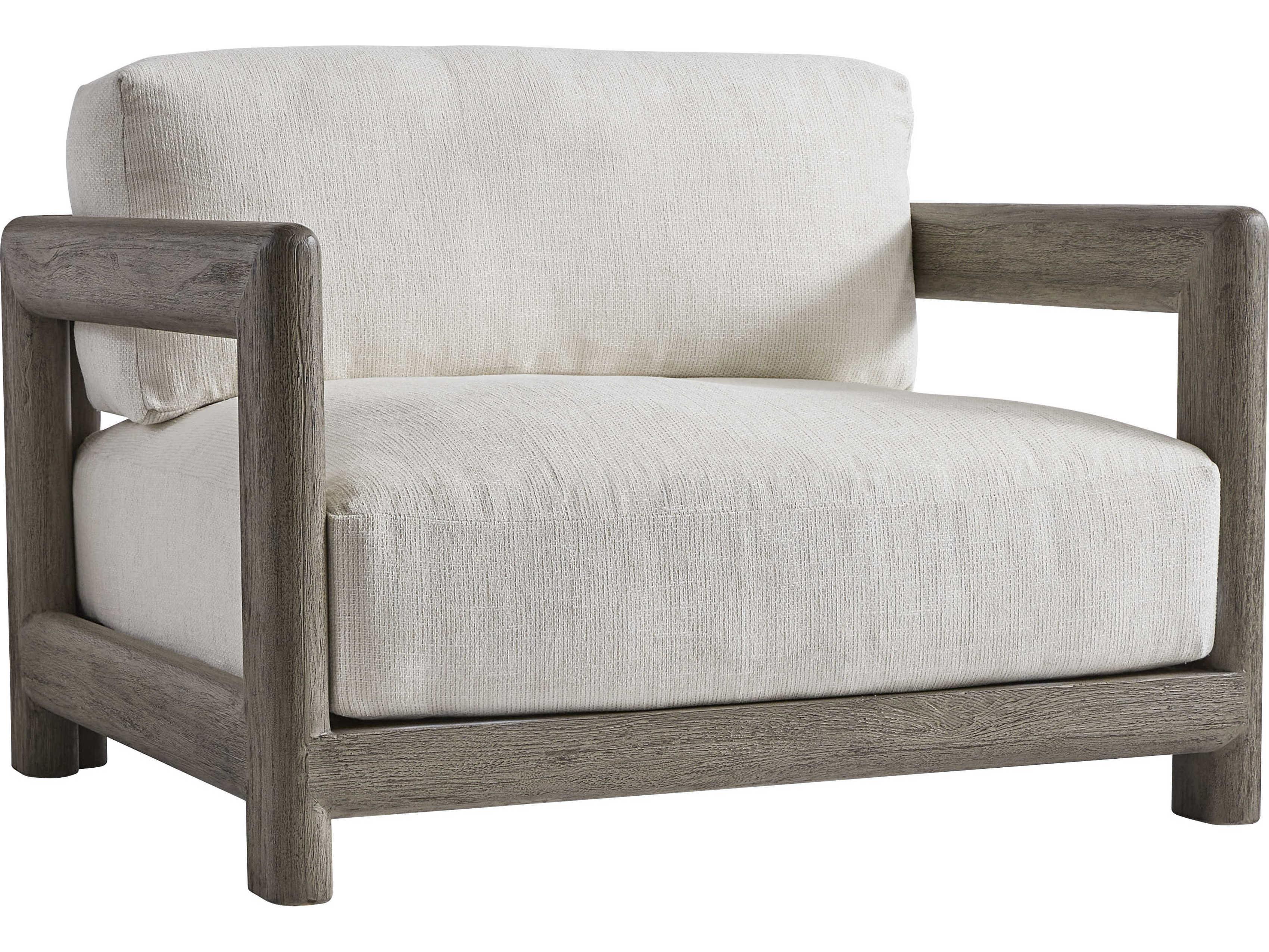 Bernhardt Exteriors Weathered Teak Cushion Outdoor Lounge Chair