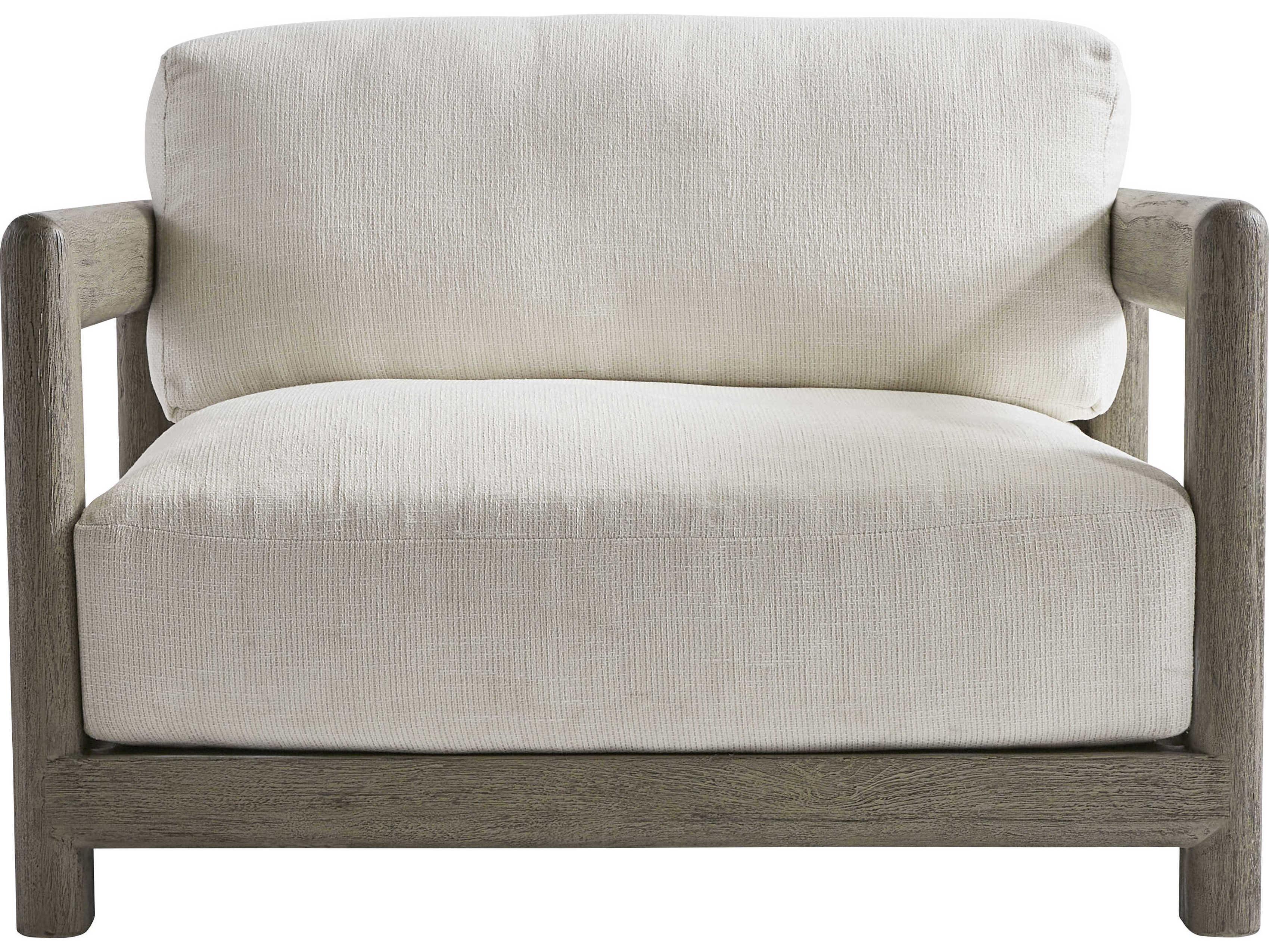 Bernhardt Exteriors Weathered Teak Cushion Outdoor Lounge Chair