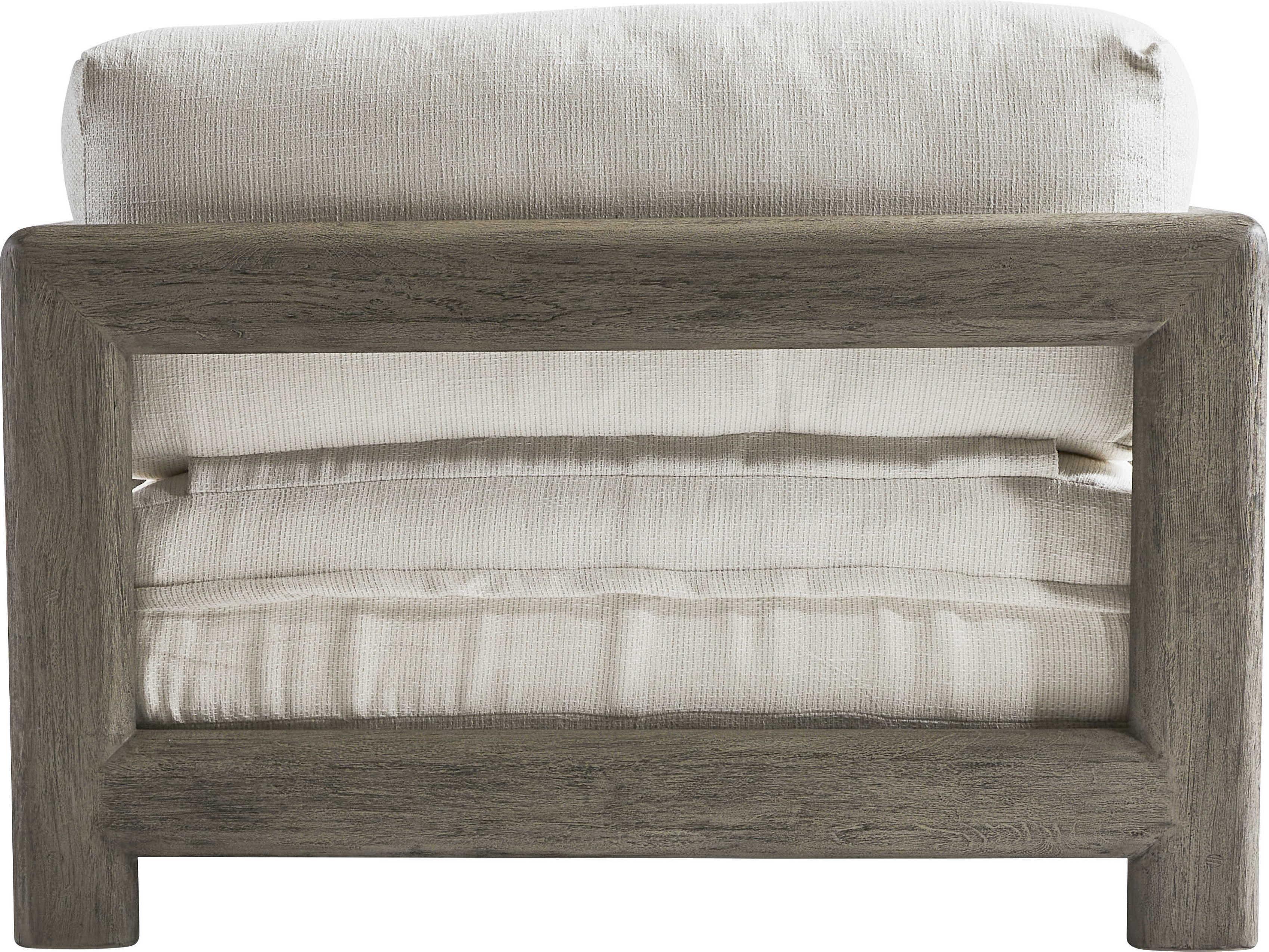 Bernhardt Exteriors Weathered Teak Cushion Outdoor Lounge Chair