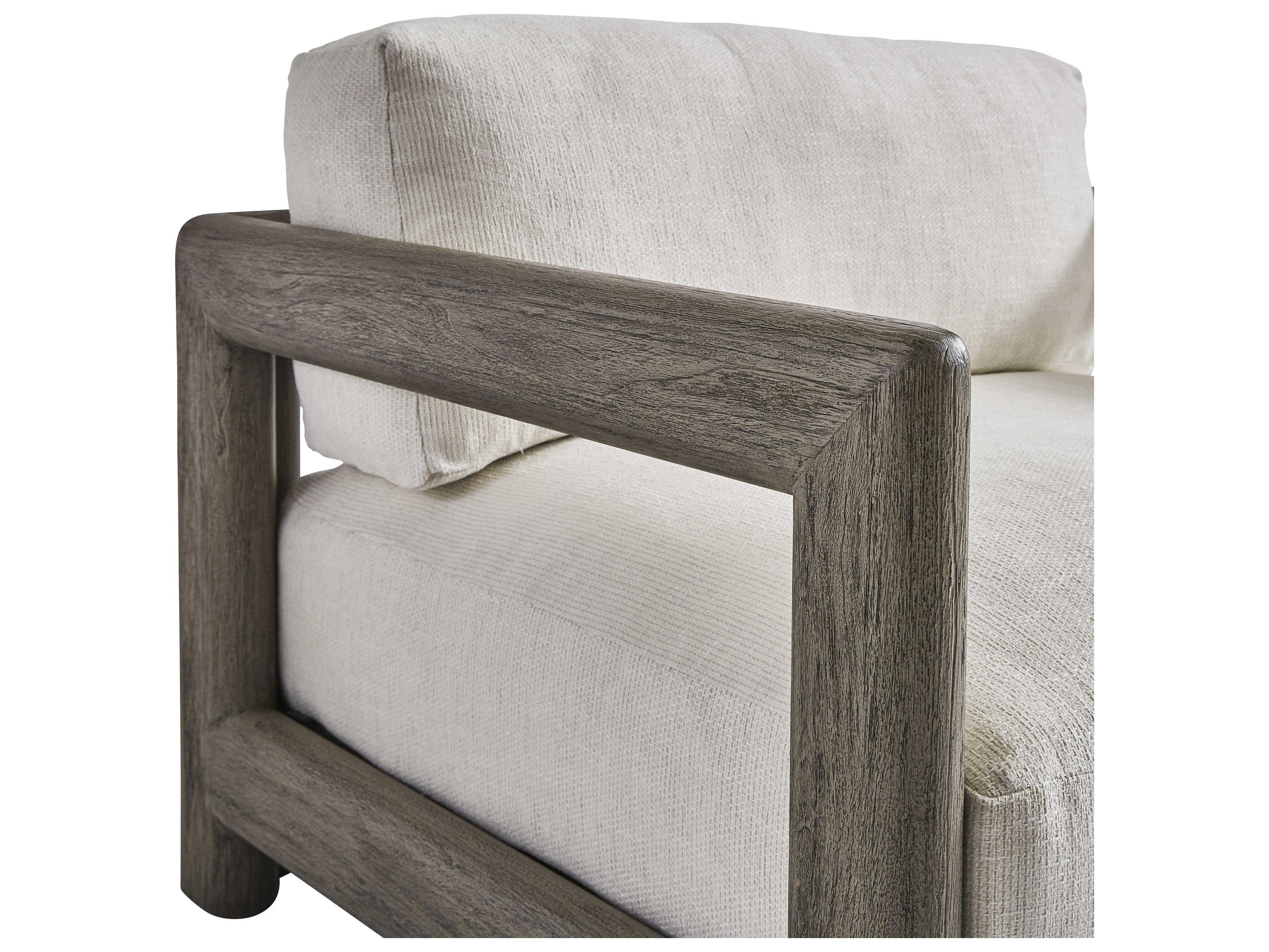 Bernhardt Exteriors Weathered Teak Cushion Outdoor Lounge Chair