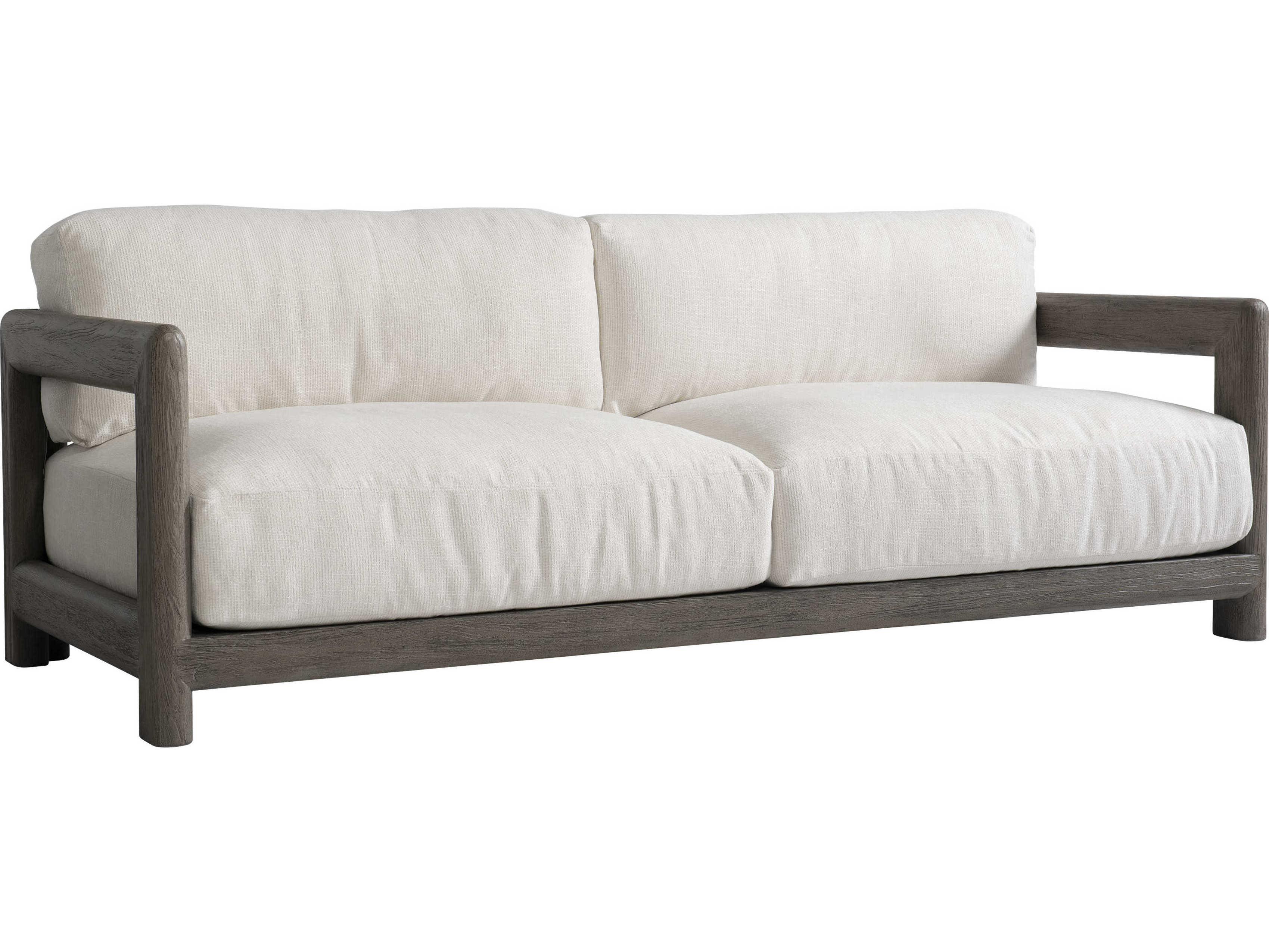 Bernhardt Exteriors Weathered Teak Cushion Sofa