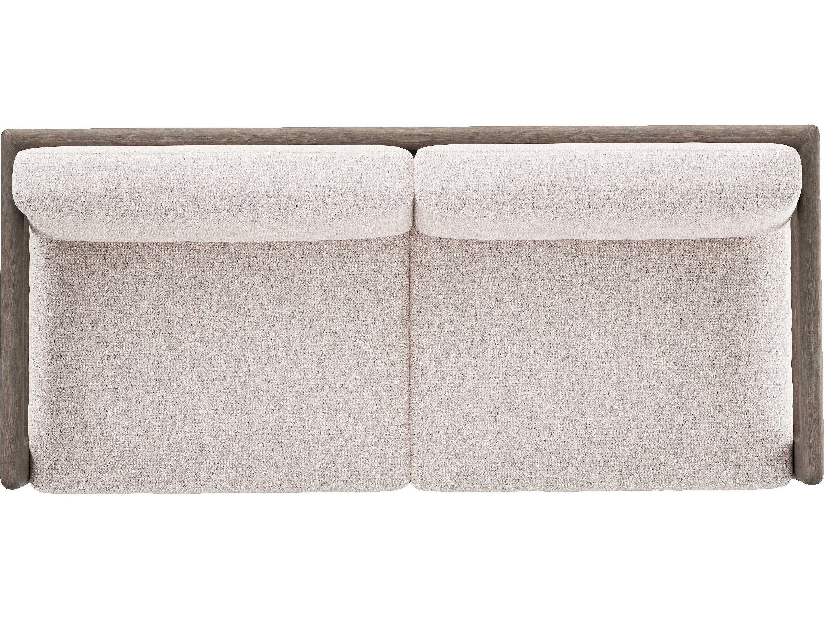 Bernhardt Exteriors Weathered Teak Cushion Outdoor Patio Sofa