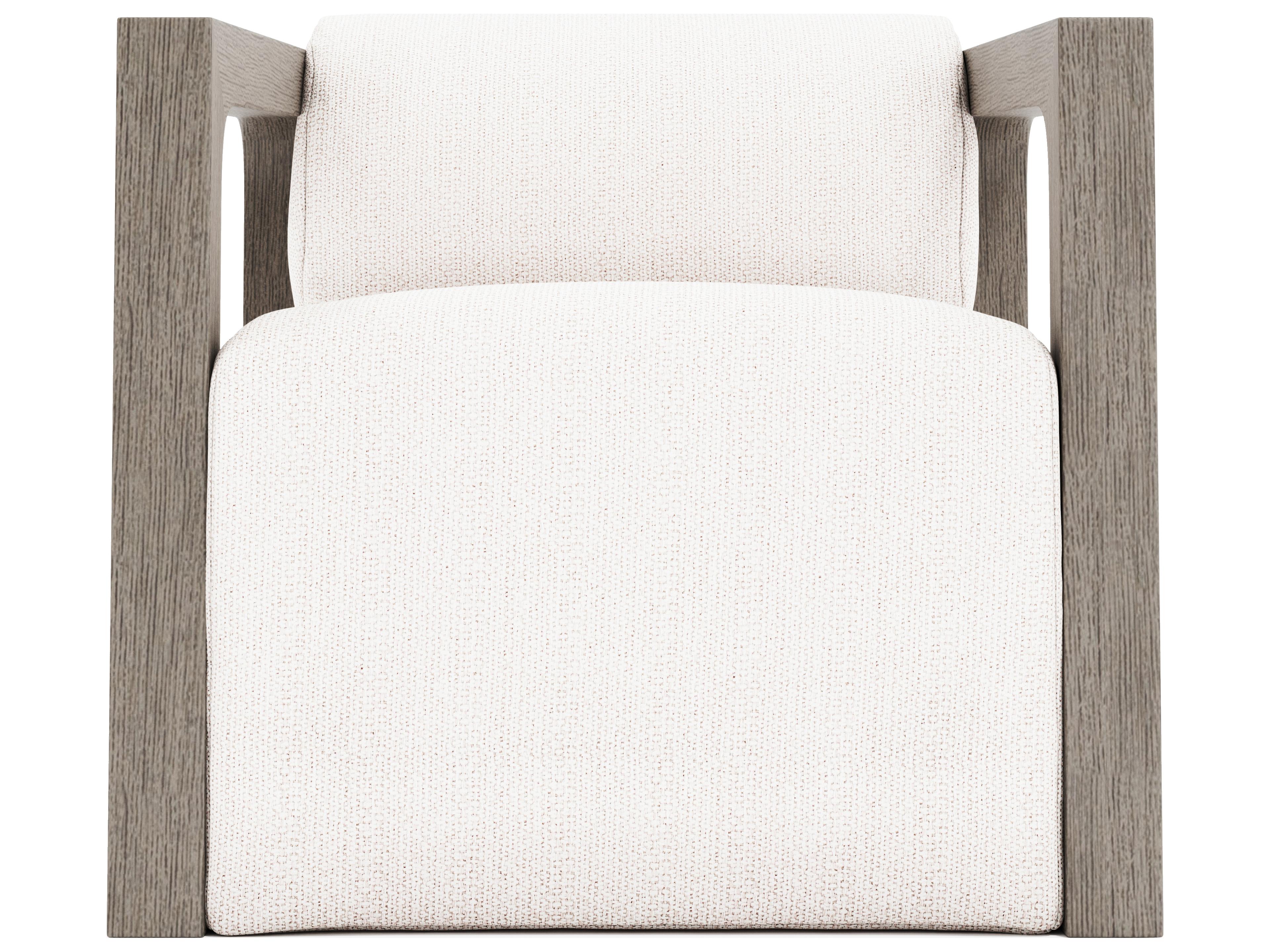 Bernhardt Exteriors Leilani Weathered Teak Finish Cushion Lounge Chair