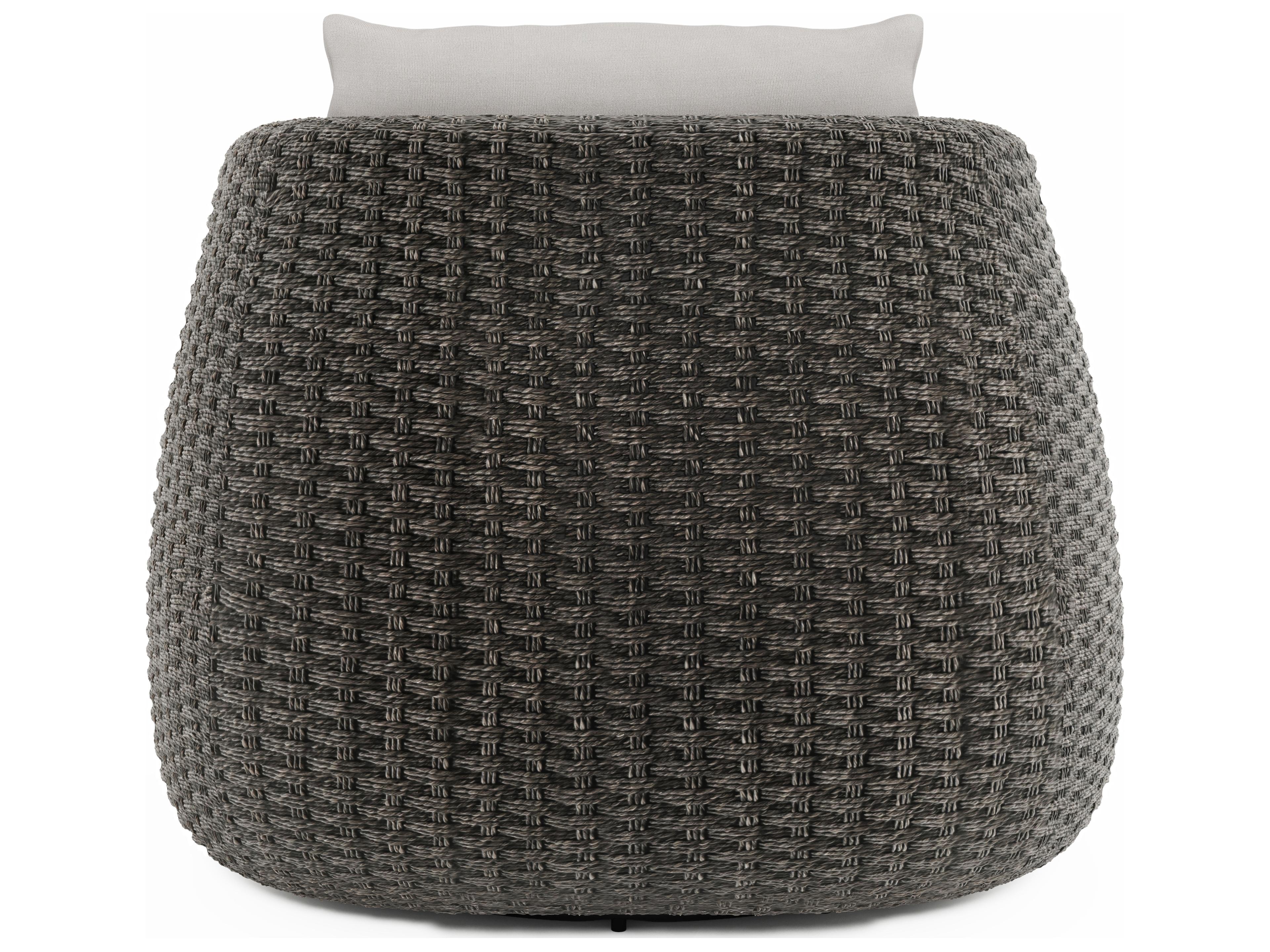 Bernhardt Exteriors Sarene Beige Wicker Cushion Lounge Chair