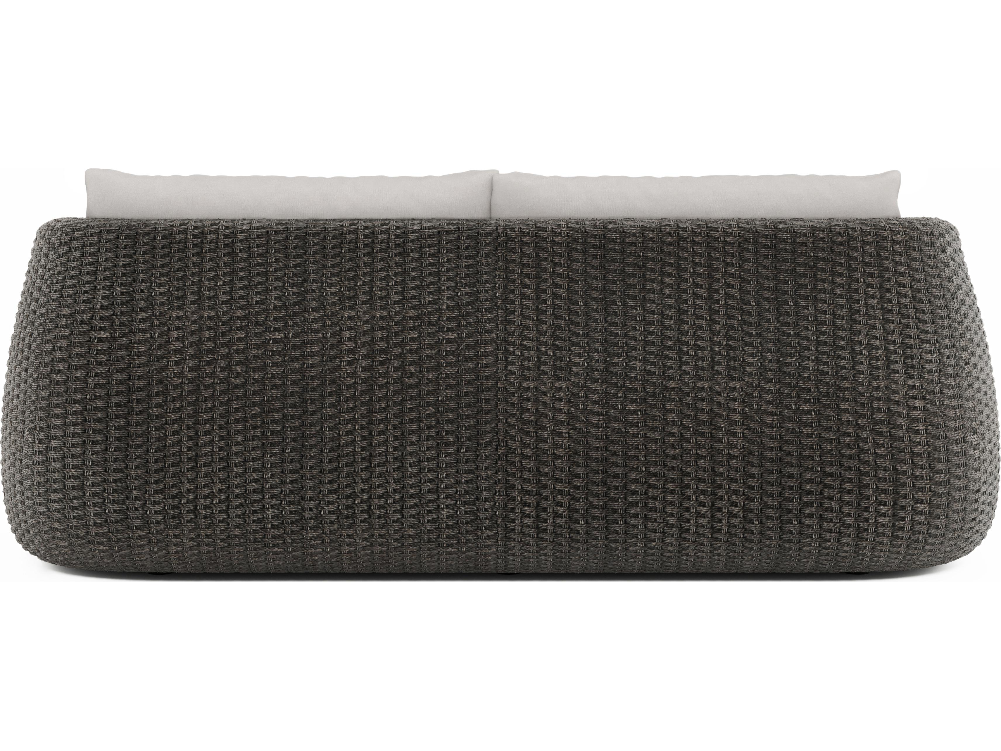 Bernhardt Exteriors Sarene Beige Wicker Cushion Sofa