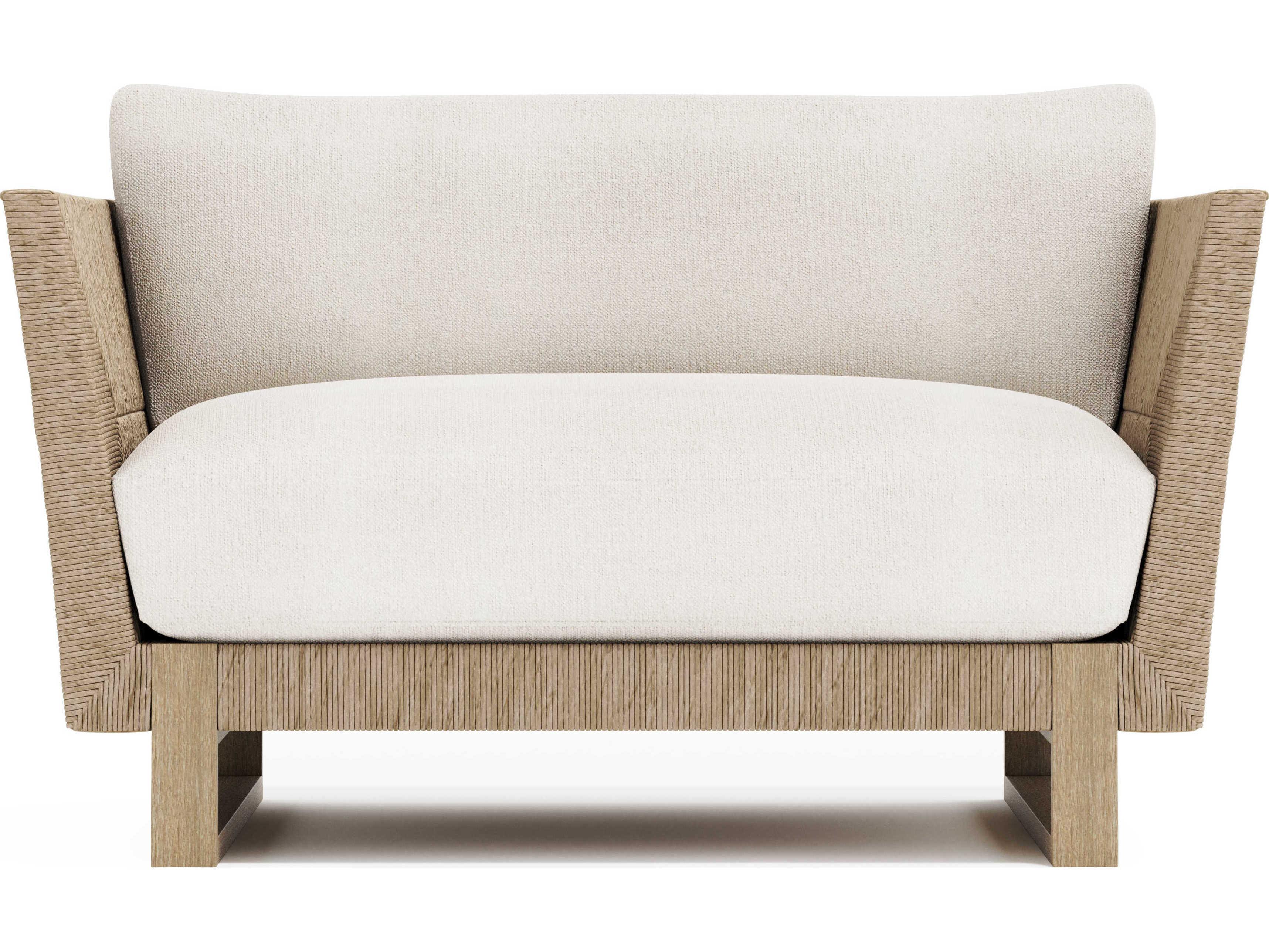 Bernhardt Exteriors Praia Teak Cushion Patio Lounge Chair