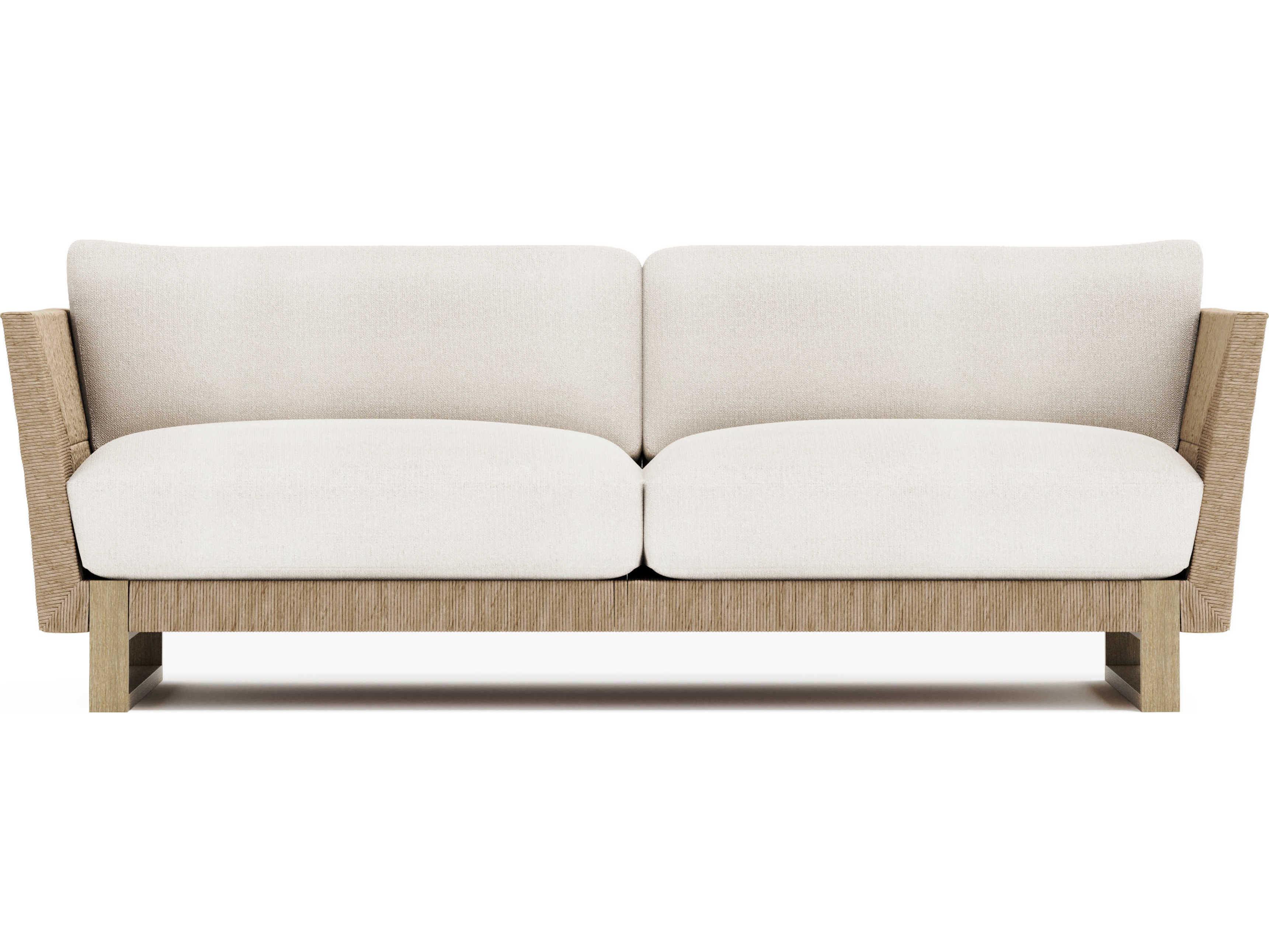 Bernhardt Exteriors Praia Teak Cushion Outdoor Patio Sofa