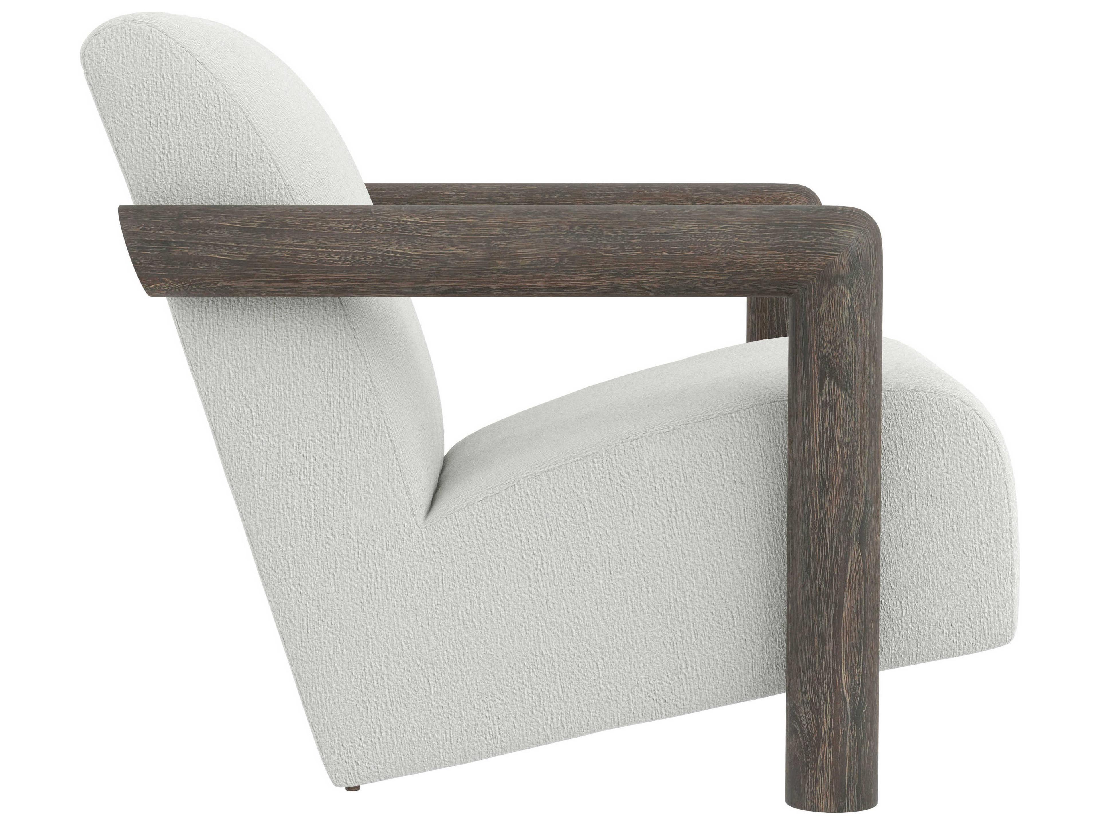 Bernhardt Exteriors Mara Smoked Truffle Teak Outdoor Patio Lounge Chair