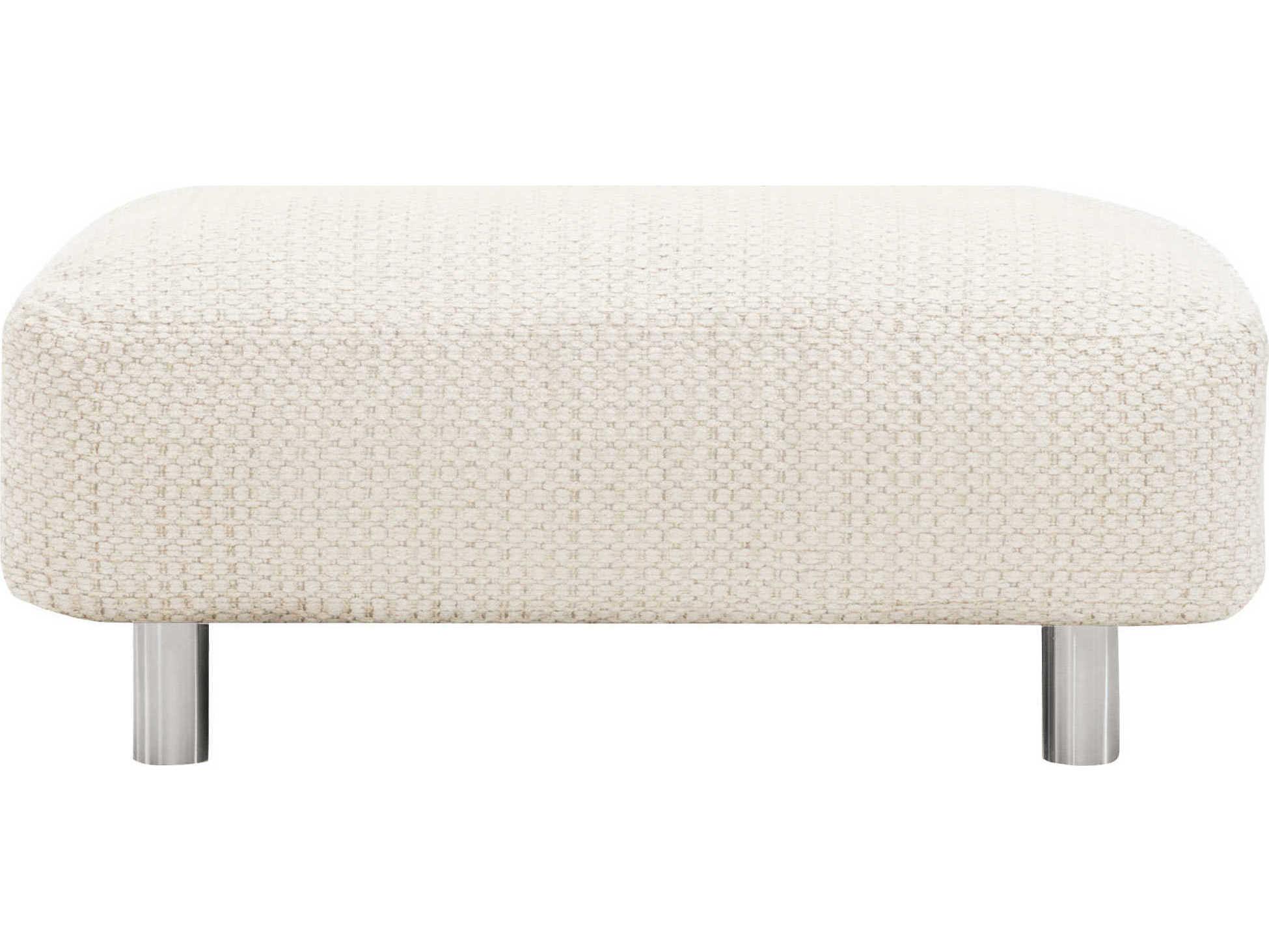 Bernhardt Exteriors Avanni Ottoman with Silver Legs