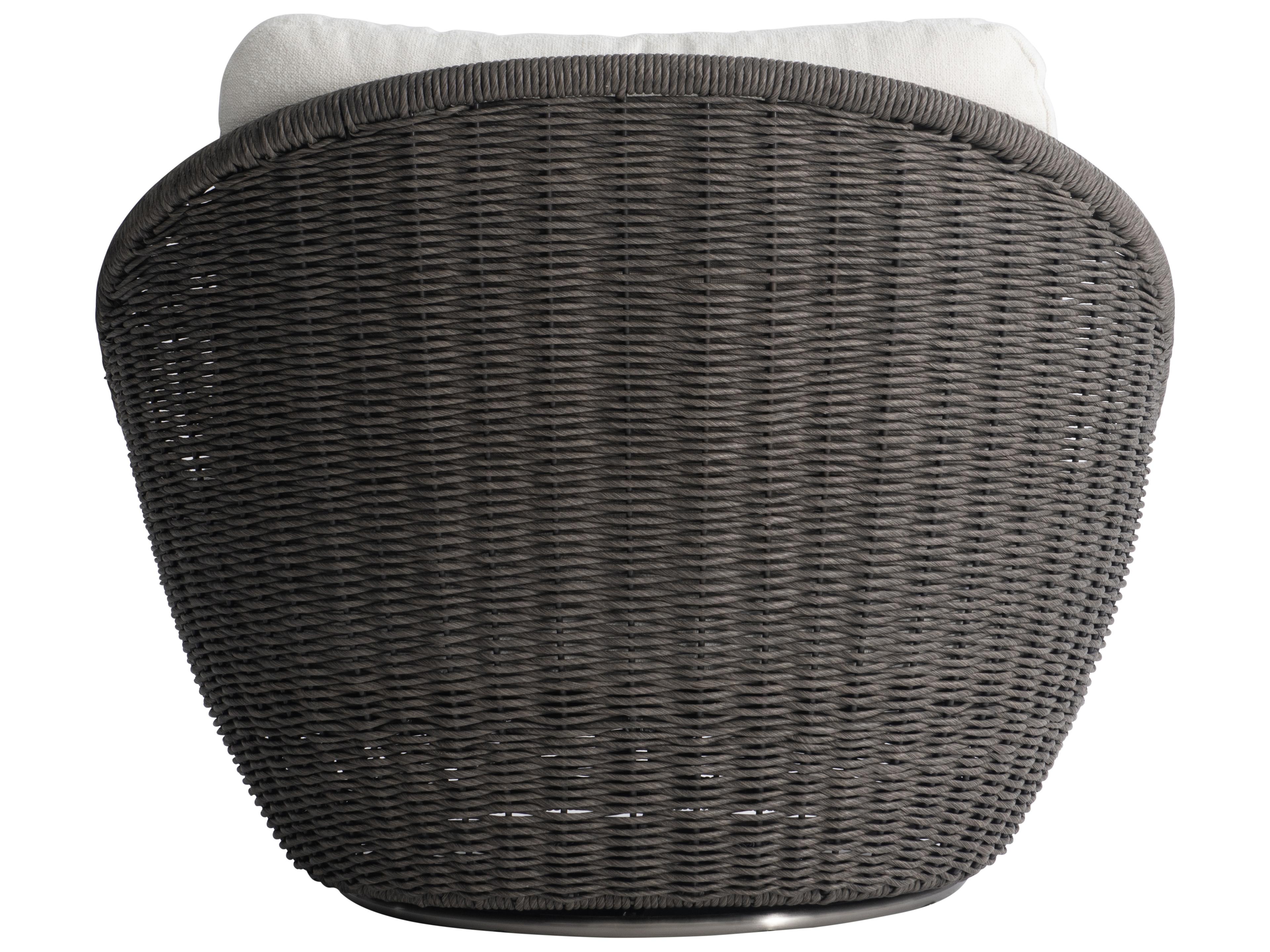 Bernhardt Exteriors Santa Cream Wicker Cushion Lounge Chair