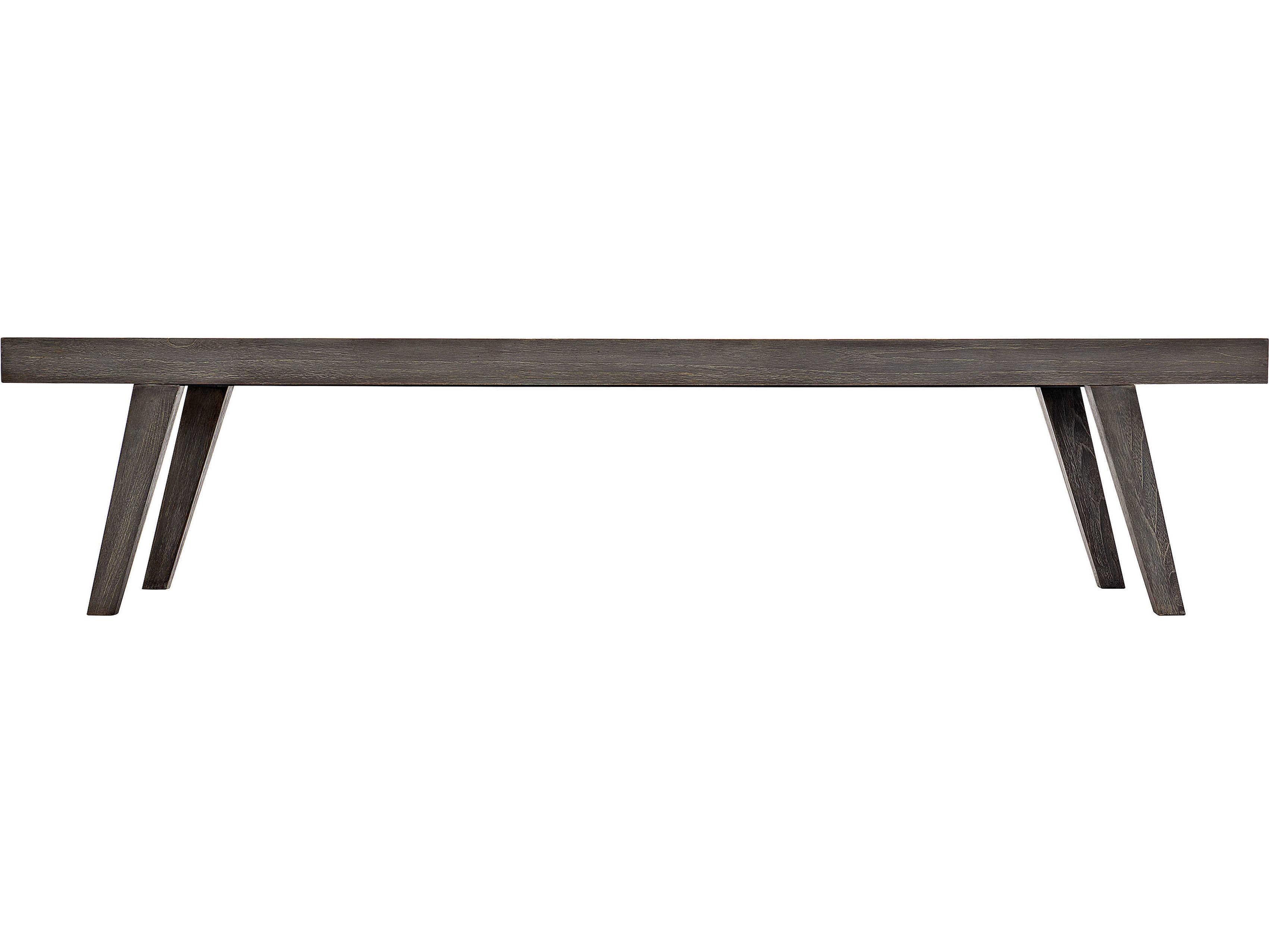 Bernhardt Exteriors Madura Smoked Truffle Teak Outdoor Patio Bench