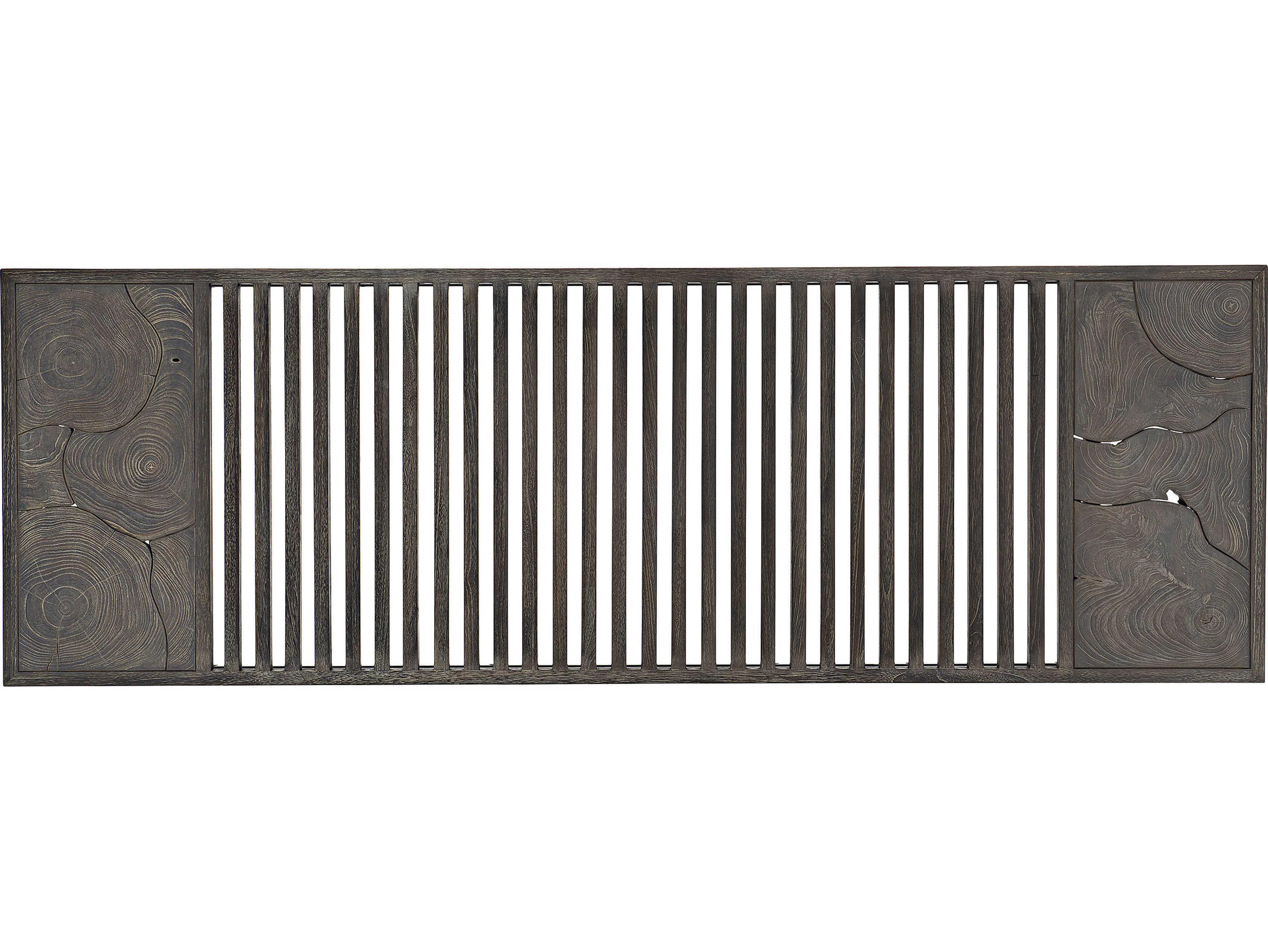 Bernhardt Exteriors Madura Smoked Truffle Teak Outdoor Patio Bench