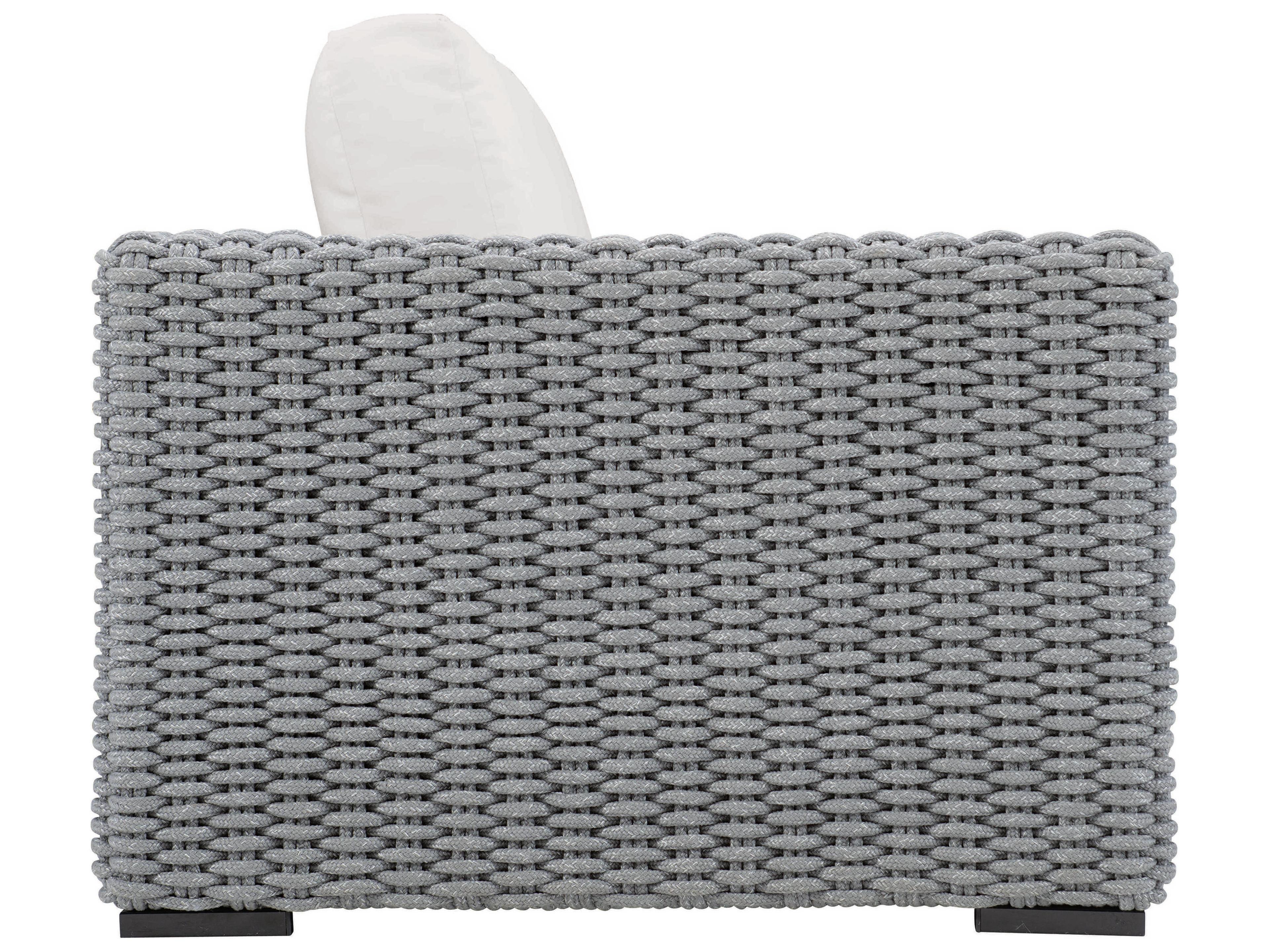 Bernhardt Exteriors Capri White/Cream Cast Aluminum Cushion Lounge Chair