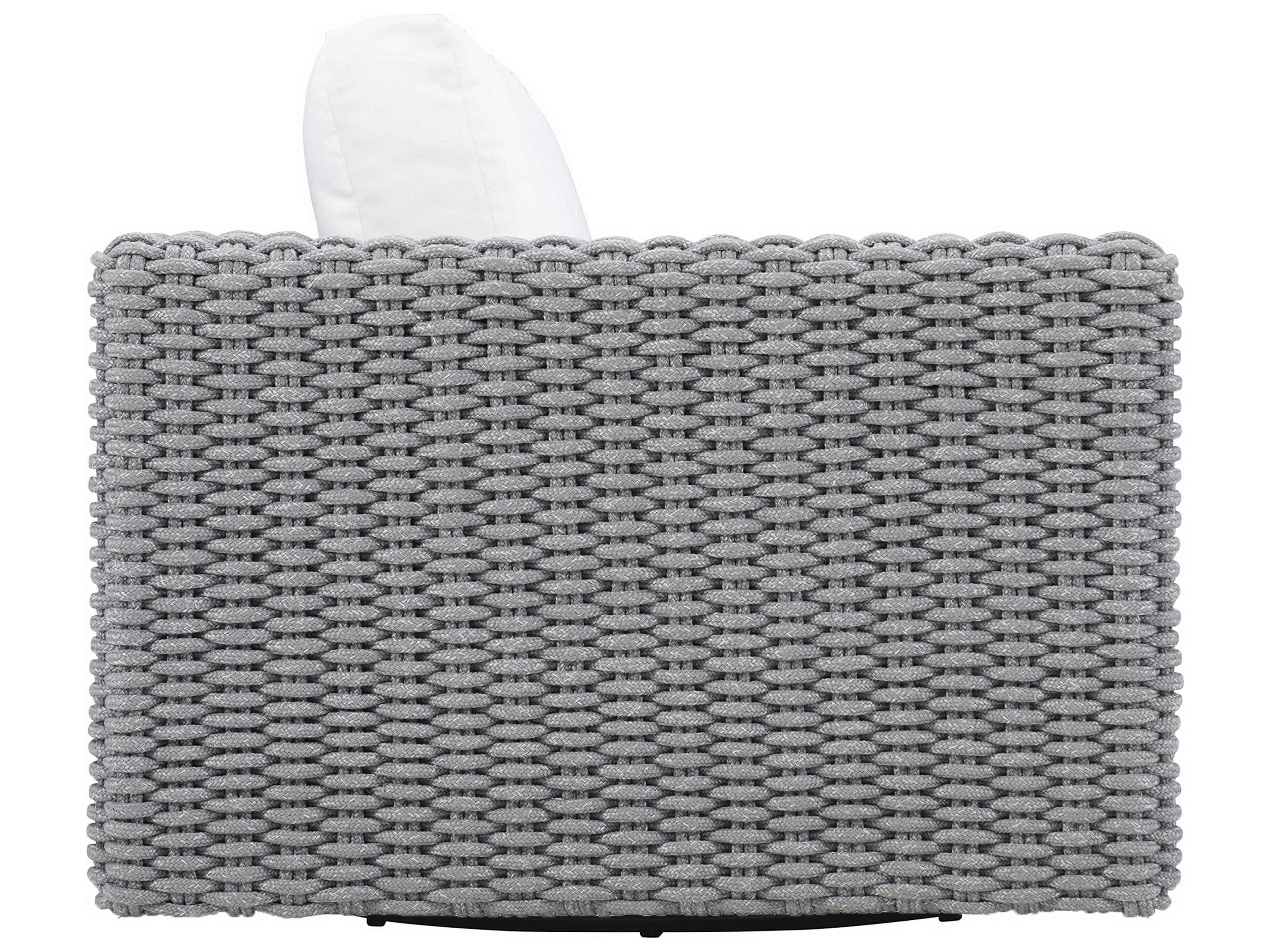 Bernhardt Exteriors Capri White/Cream Cast Aluminum Cushion Lounge Chair