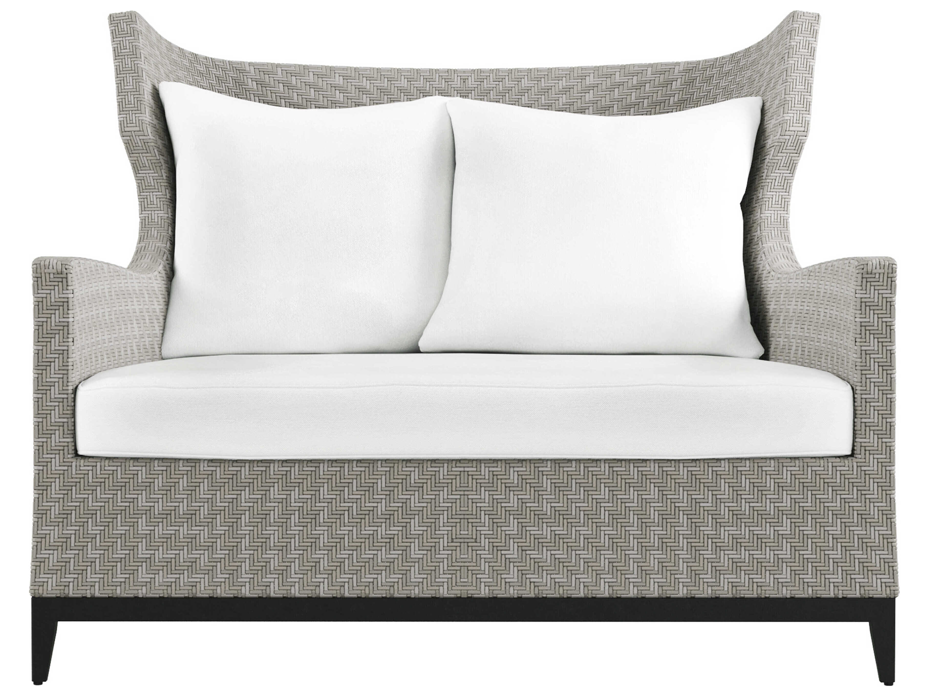 Bernhardt Exteriors Captiva White/Cream Aluminum Cushion Lounge Chair