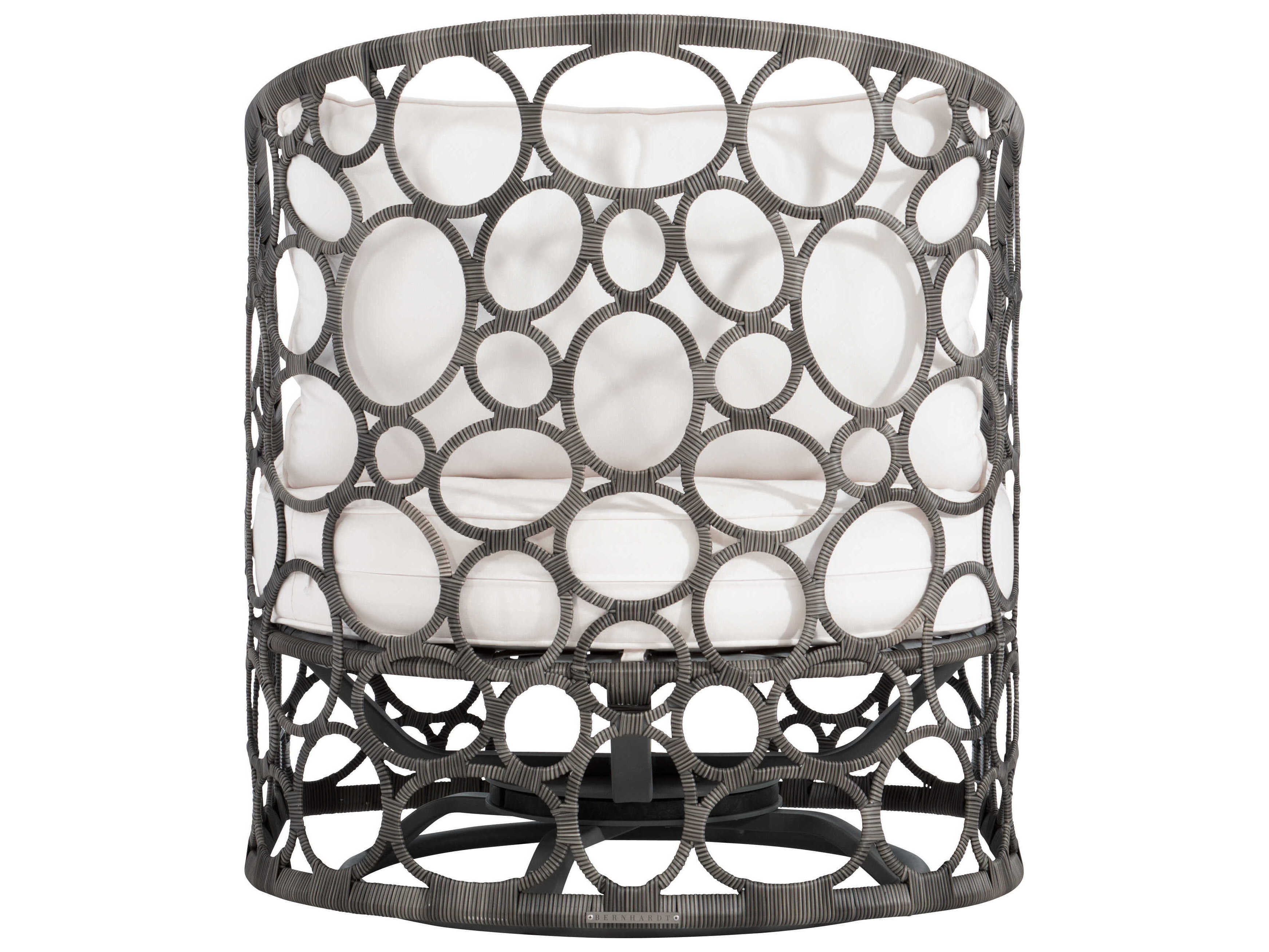 Bernhardt Exteriors Bali White/Cream Wicker Cushion Lounge Chair