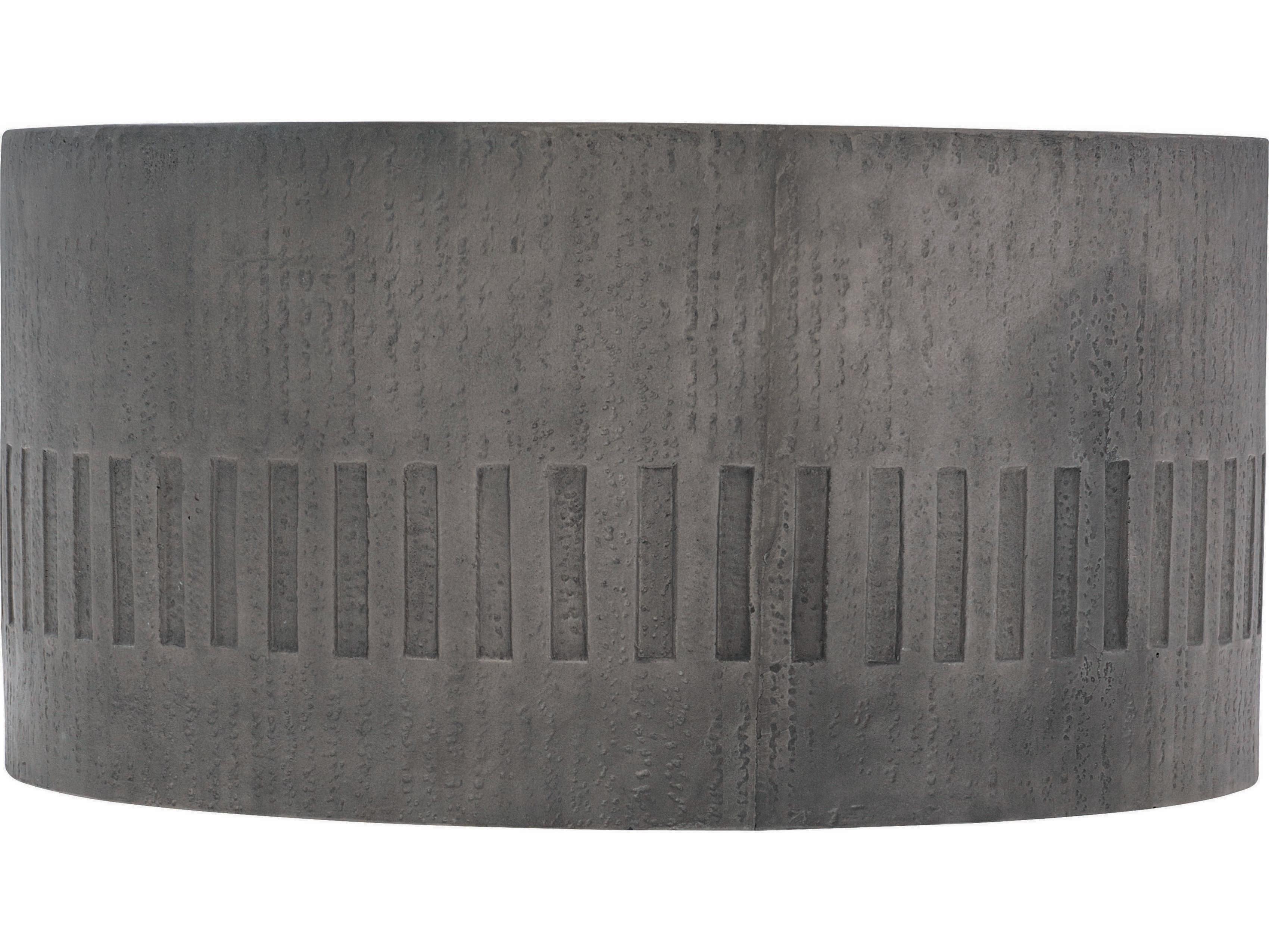 Bernhardt Exteriors Miramar Dark Charcoal Round Outdoor Patio Coffee Table