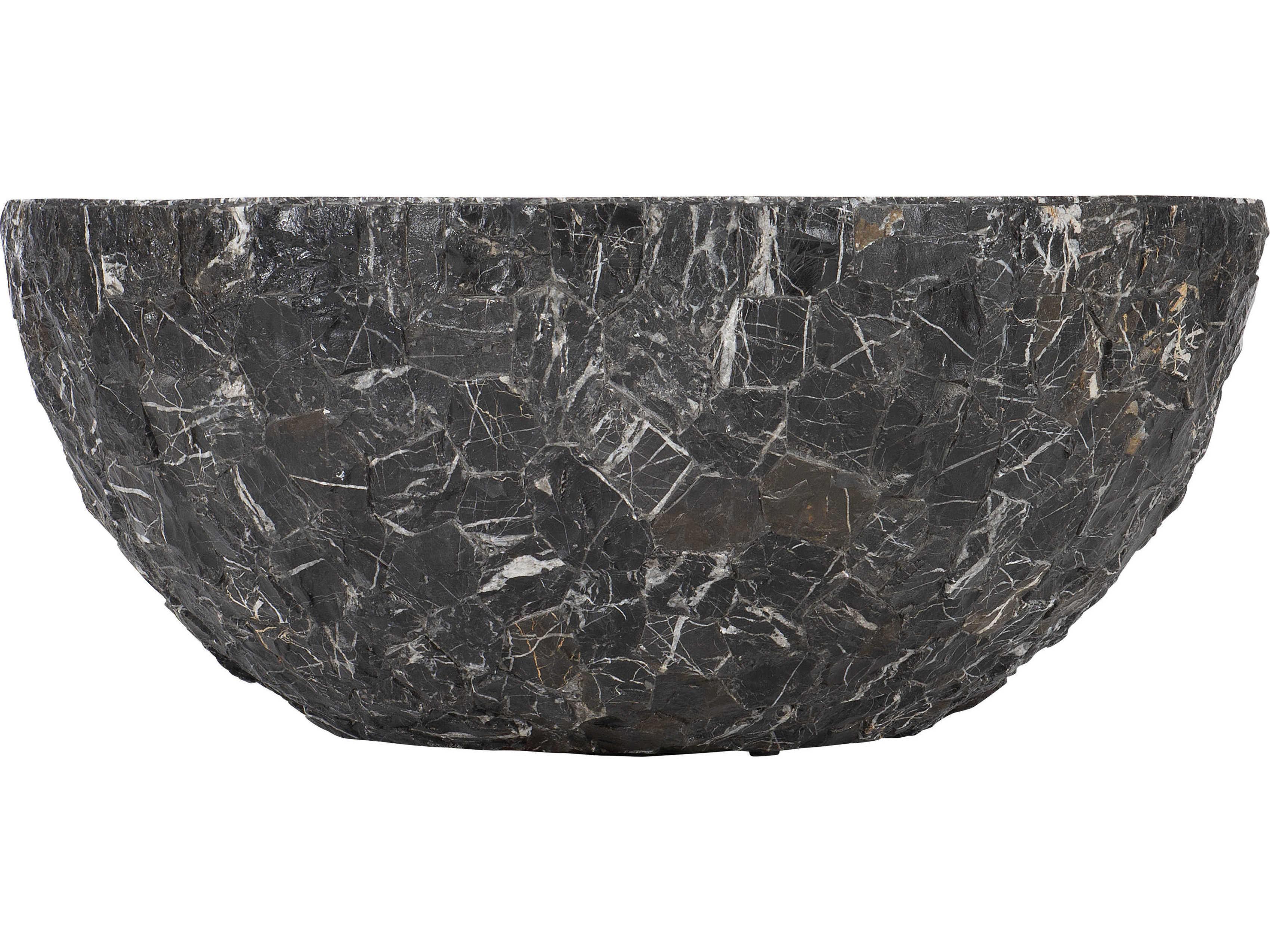 Bernhardt Exteriors Tambora Dark Gray / White Round Outdoor Coffee Table