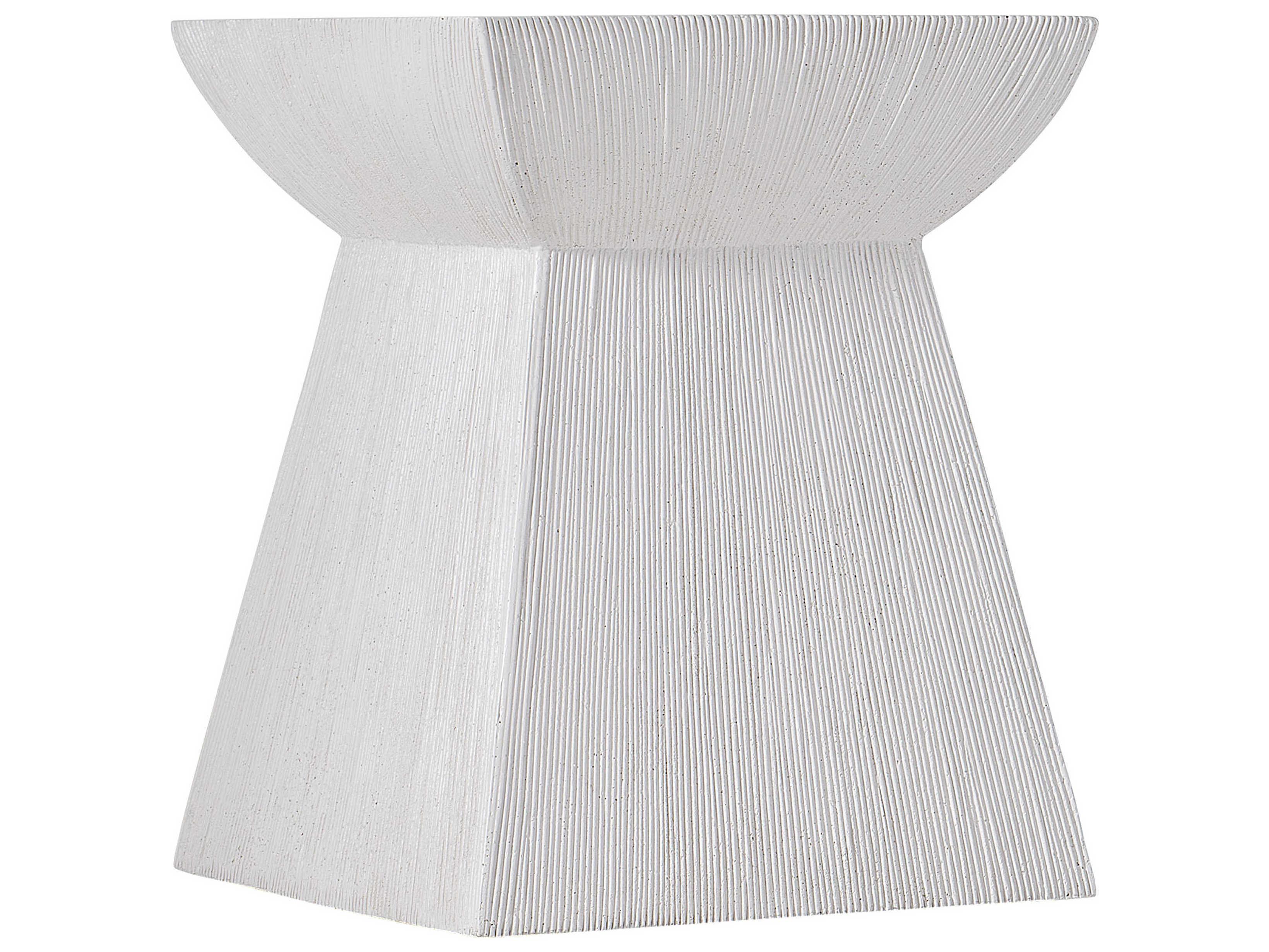 Bernhardt Exteriors Casitas White Square Patio End Table