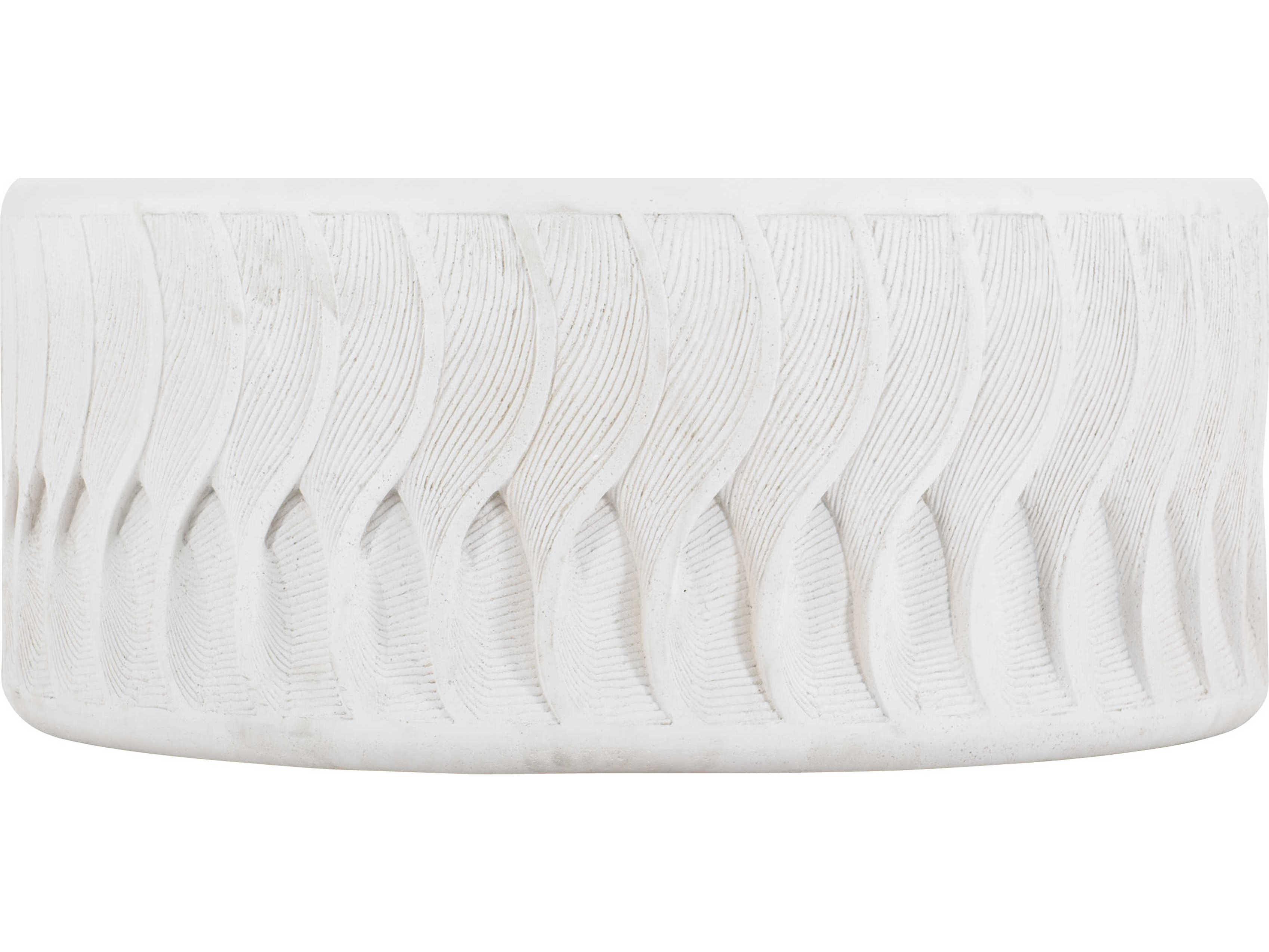 Bernhardt Exteriors Coquille White Round Patio Coffee Table